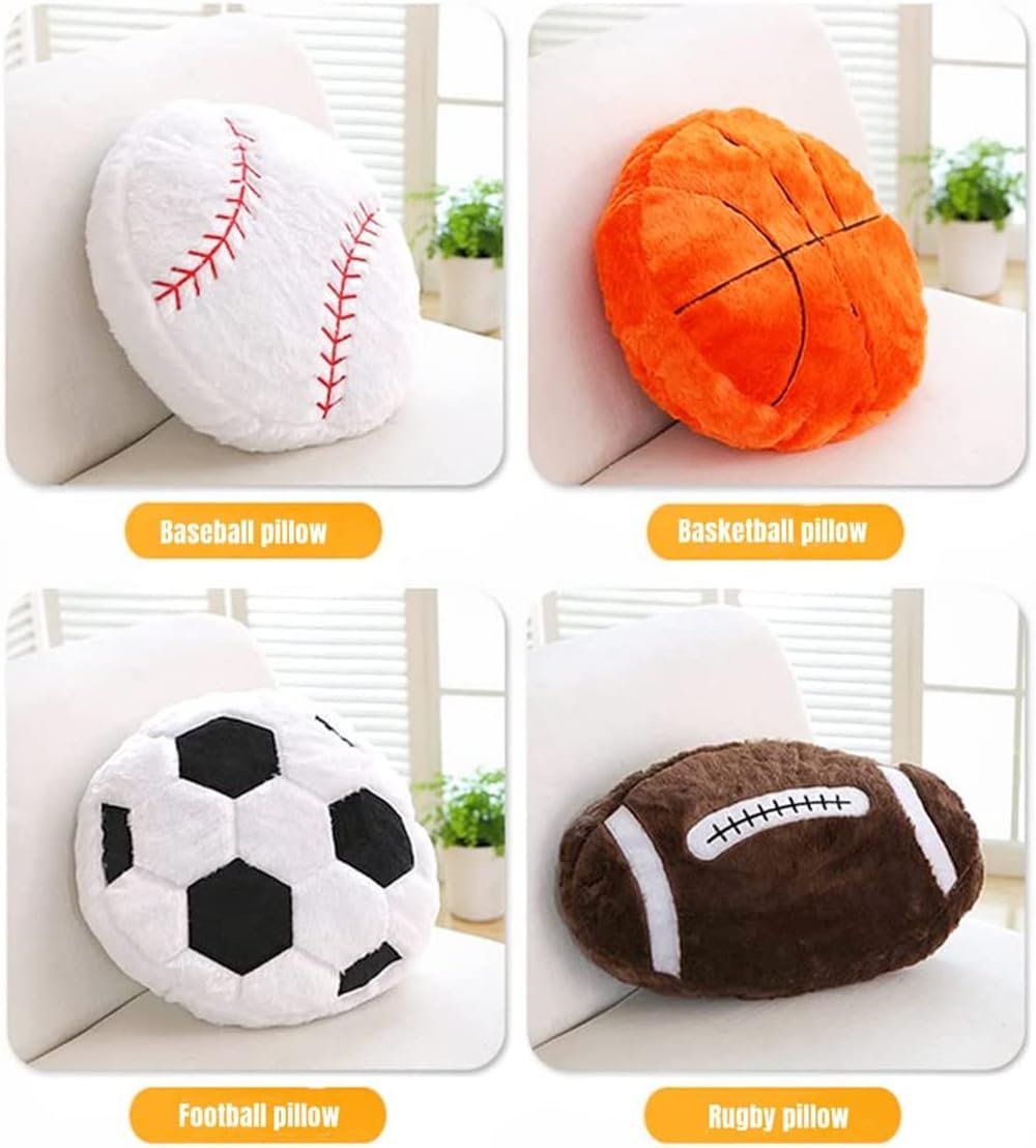 18inch Soccer Balls Plush Pillow Soft Fluffy Stuffed Throw Pillows Toy Durable Soccer Balls Plush Toys,Home Decor Cushion,for Kids Boy Girls Children Sports Toy Gift