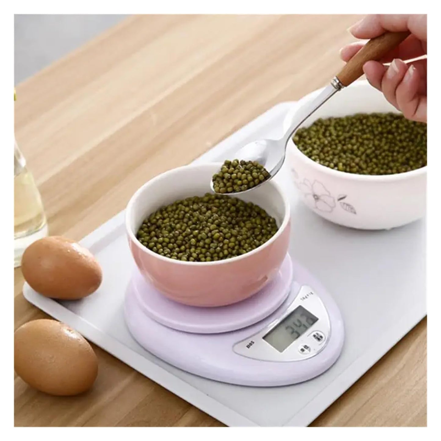 1 Piece 5kg LED Portable Digital Kitchen Scale Food Balance Weight Measuring Electronic Small Weighing
