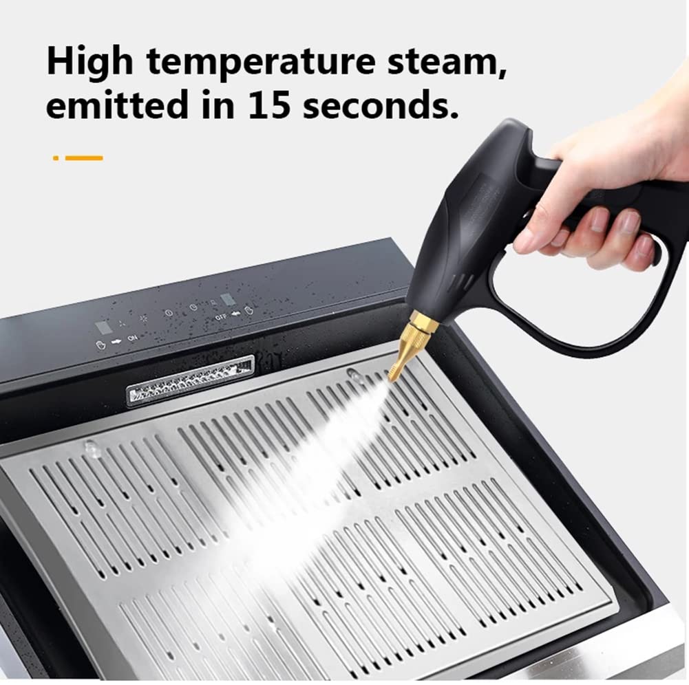 FENOKD 3200W Commercial High Pressure Steam Cleaner, Handheld Steam Cleaning Machine, for Air Conditioner, Range Hood, Car (Yellow)