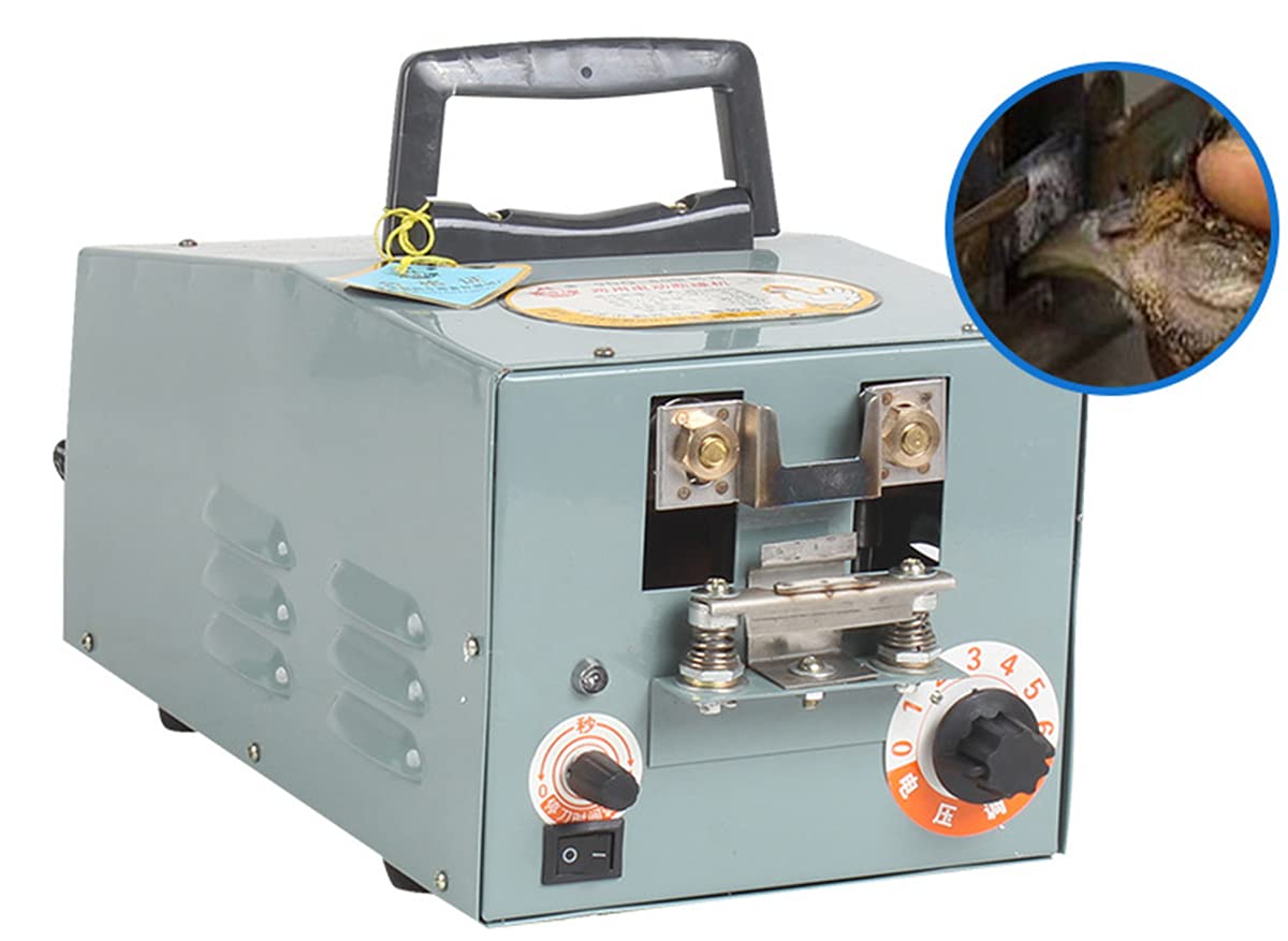 PreAsion 110V Automatic Chicken Debeaking Machine Poultry Beak Cutting Machine with 2 Blades Poultry Debeaking Machine Chick Beak Cutting Chicken Beak Removing Machine