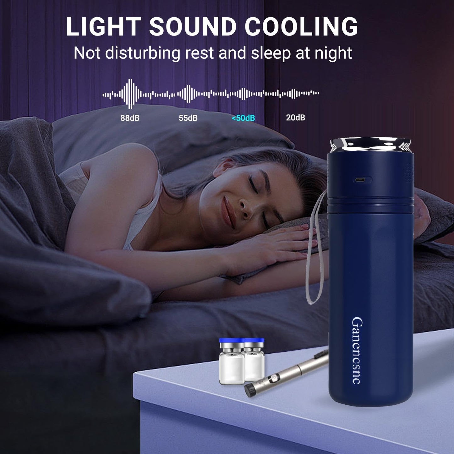 Electric Insulin Cooler Travel Case TSA Approved，USB Type-C Smart Cooling, 10000mAh Power Bank ，Large Capacity Medication Cooler，Medical Cooler for Travel （Blue,inclued10000mAh Power Bank ）