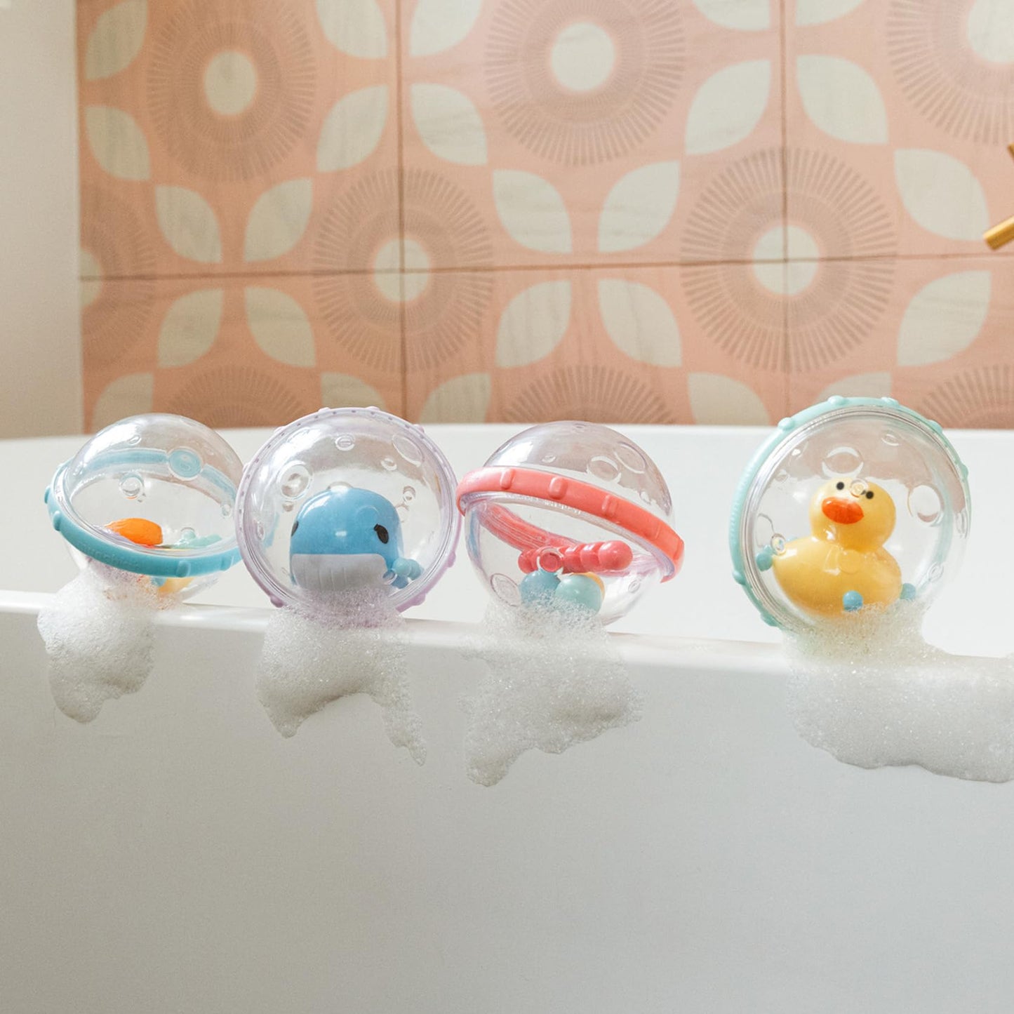 Munchkin® Float & Play Bubbles™ Baby and Toddler Bath Toy, 4 Count