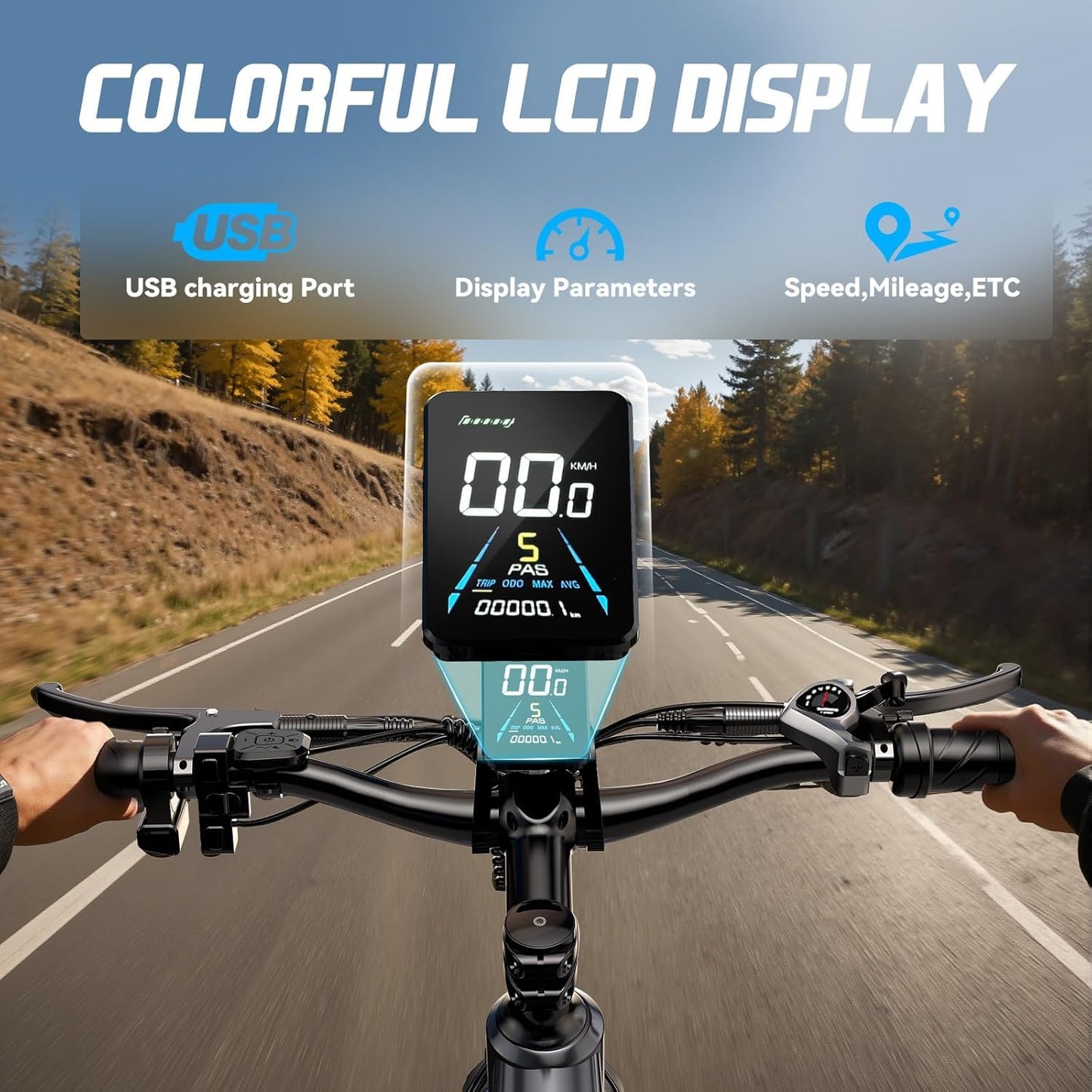 HiKNiGHT Dual Motor Ebike, 3000W Electric Bike for Adults, 52V 20Ah 26" Fat Tire Fast Ebike Max 38 Mph, up to 90 Miles, Off-Road Mountain E-Bike for Men Women, Step-Through Design