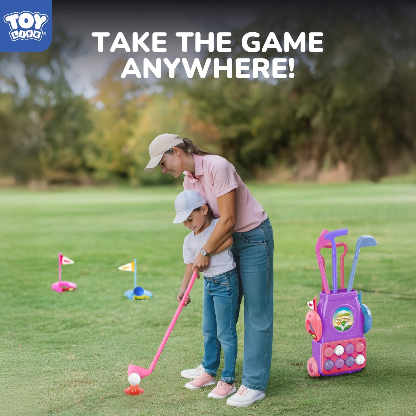 TOY Life Kids Golf Clubs 3-5, Kids Golf Set, Toddler Golf Clubs,Toddler Golf Sets 3-4 Years