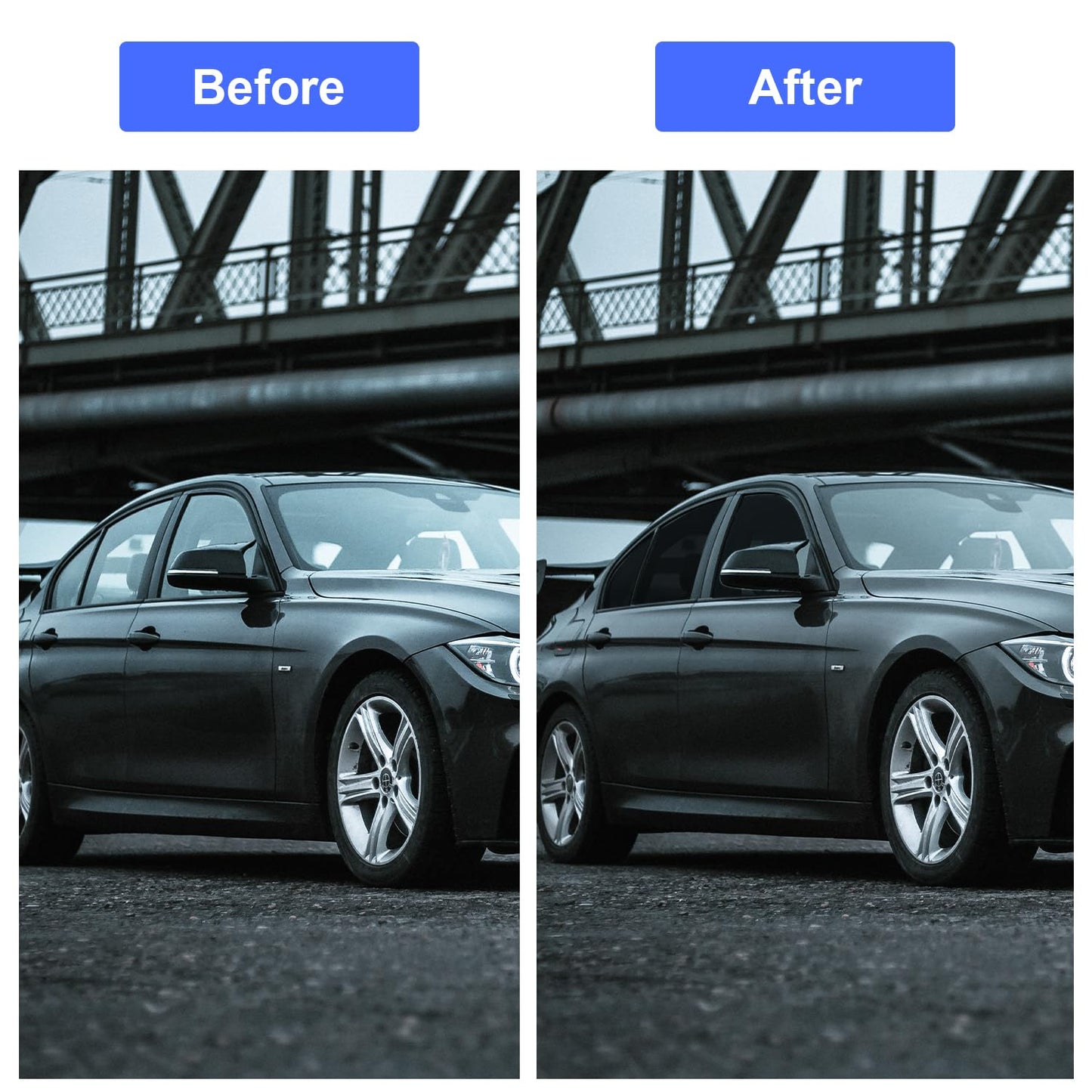 LuxeShade 2-Pack Car Window Tint – Premium Carbon 5% & 20% VLT Privacy Window Films, UV/IR Heat Blocking, Scratch & Fade Resistant (1Ply 24"*100ft + 2Ply 36"*100ft)