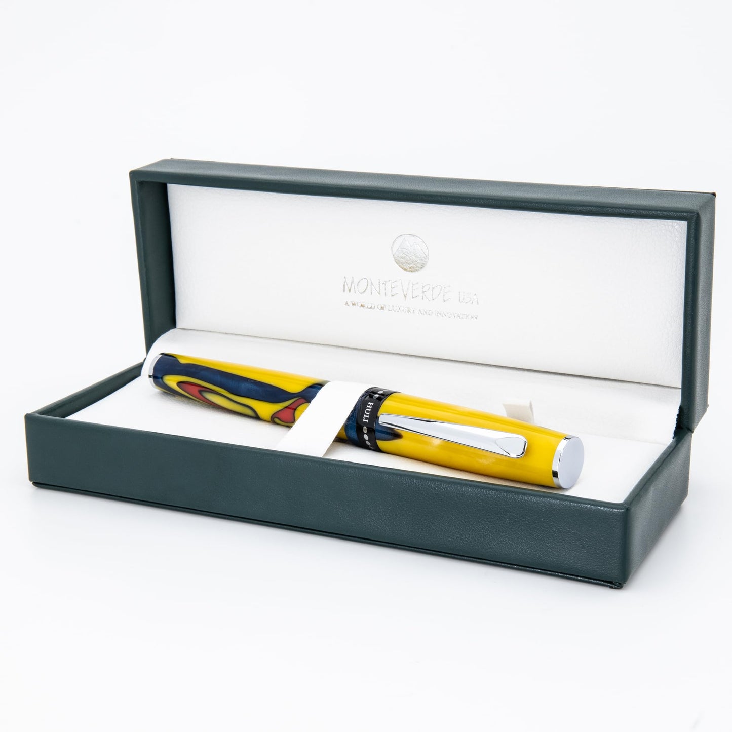 Monteverde USA People of the World Huli Fountain Pen – Omniflex Nib with 15ml Ink Bottle – Luxury Writing Instrument Celebrating Global Culture & Collectible Craftsmanship
