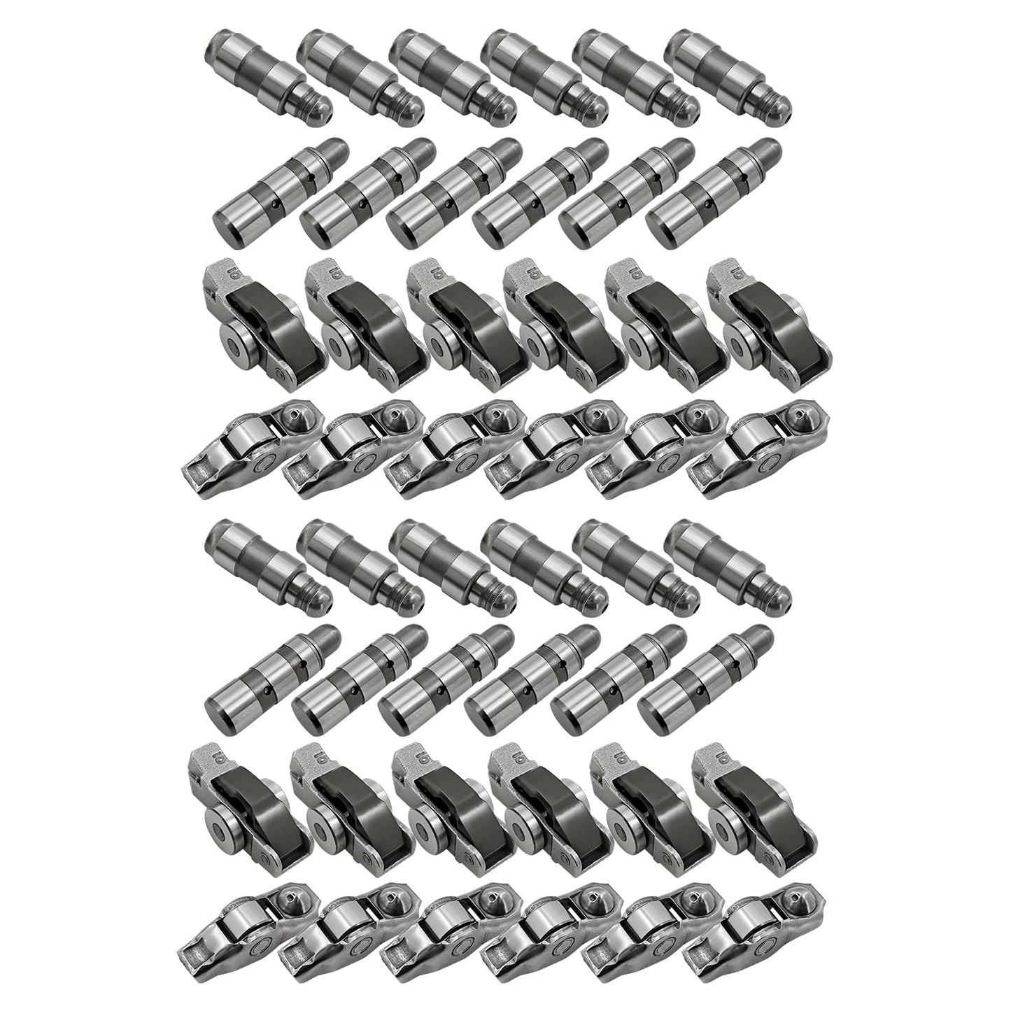 Raodelupe 24Pcs 3.6L Intake & Exhaust Lifters Rocker Arms for Dodge Durango For Jeep Grand Cherokee Wrangler For Chrysler Pacifica Voyager For Ram 1500 3.6L 2016-2024 5047896AD 68245463AA 5047979AA