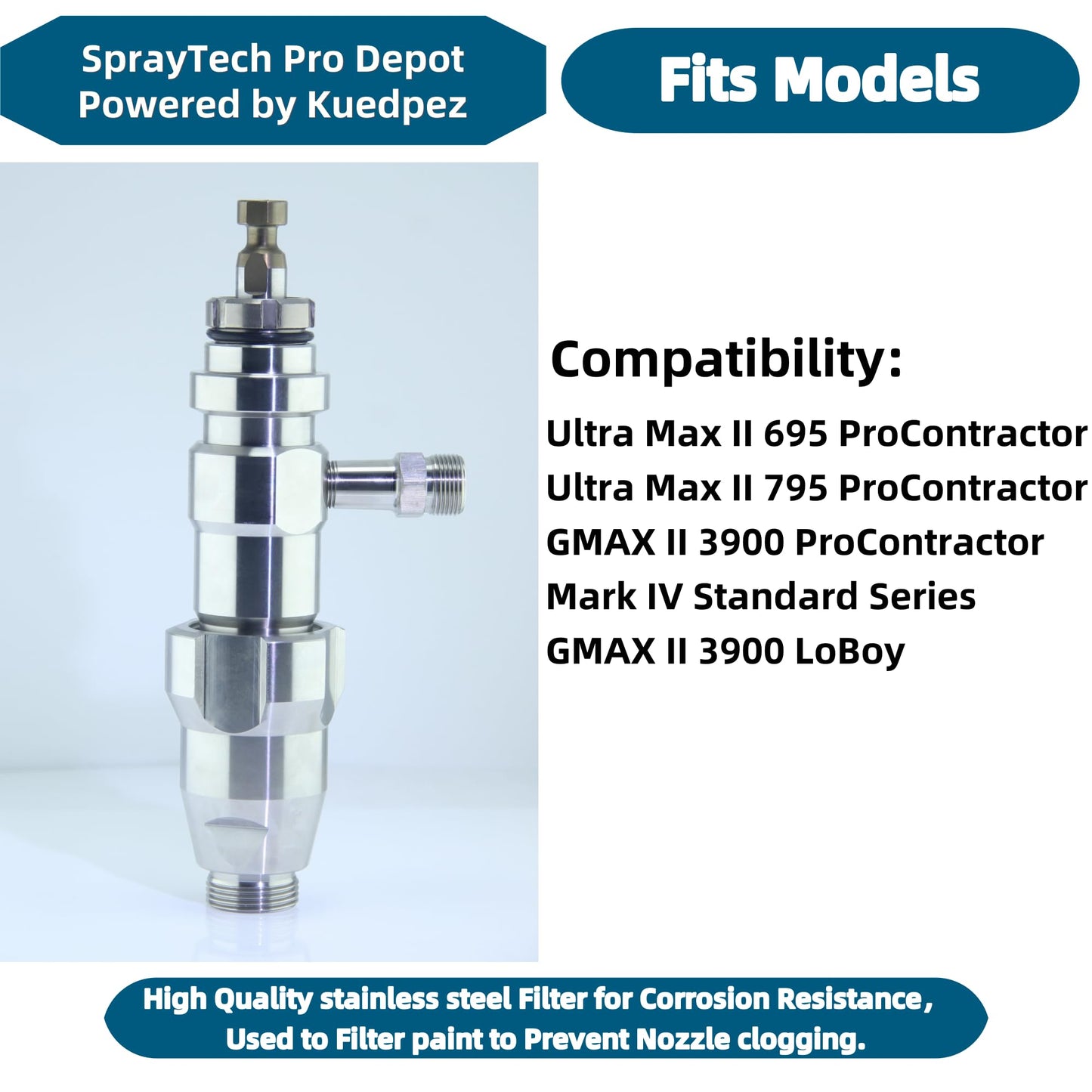 16X414 Airless Paint Sprayer Pump PC Pump Parts Compatible with Graco Sprayer 695 PC Pro, 795 PC Pro, 3900 PC Pro Replace 16X414 Sprayer Accessories Silver