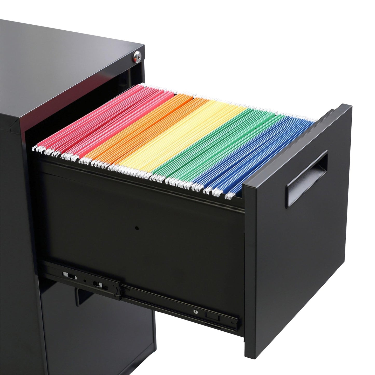 Alera PA54-2820CH Two-Drawer Metal Pedestal File 16w x 19-1/2d x 28-1/2h Charcoal, Charcoal