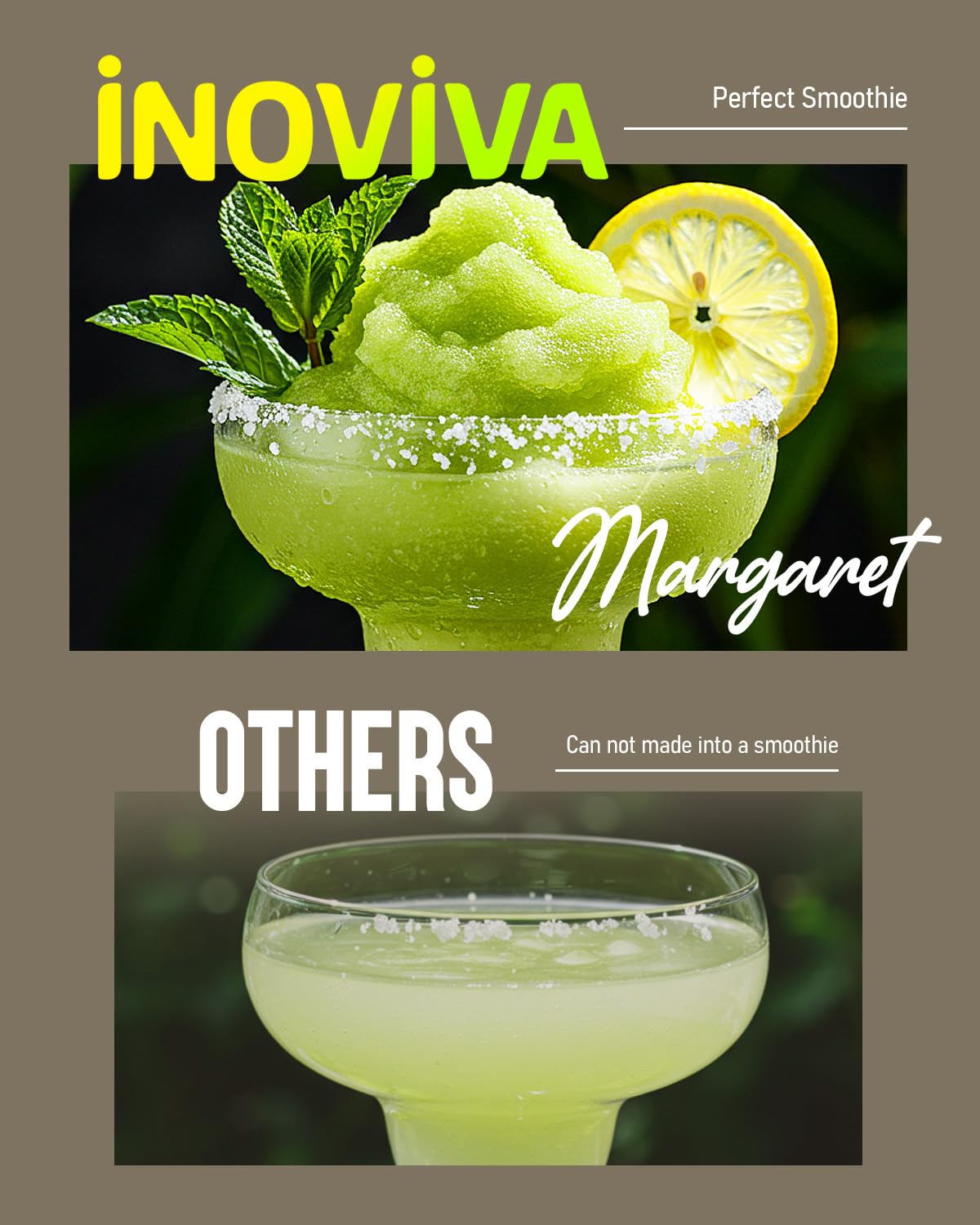 Slushie Machine, No Ice Needed, 88 oz INOVIVA Slushy Machine for Home with Self-Cleaning Function, Professional Frozen Drink Maker, 5 Preset Programs, Frozen Margaritas, Frappés, Milkshake