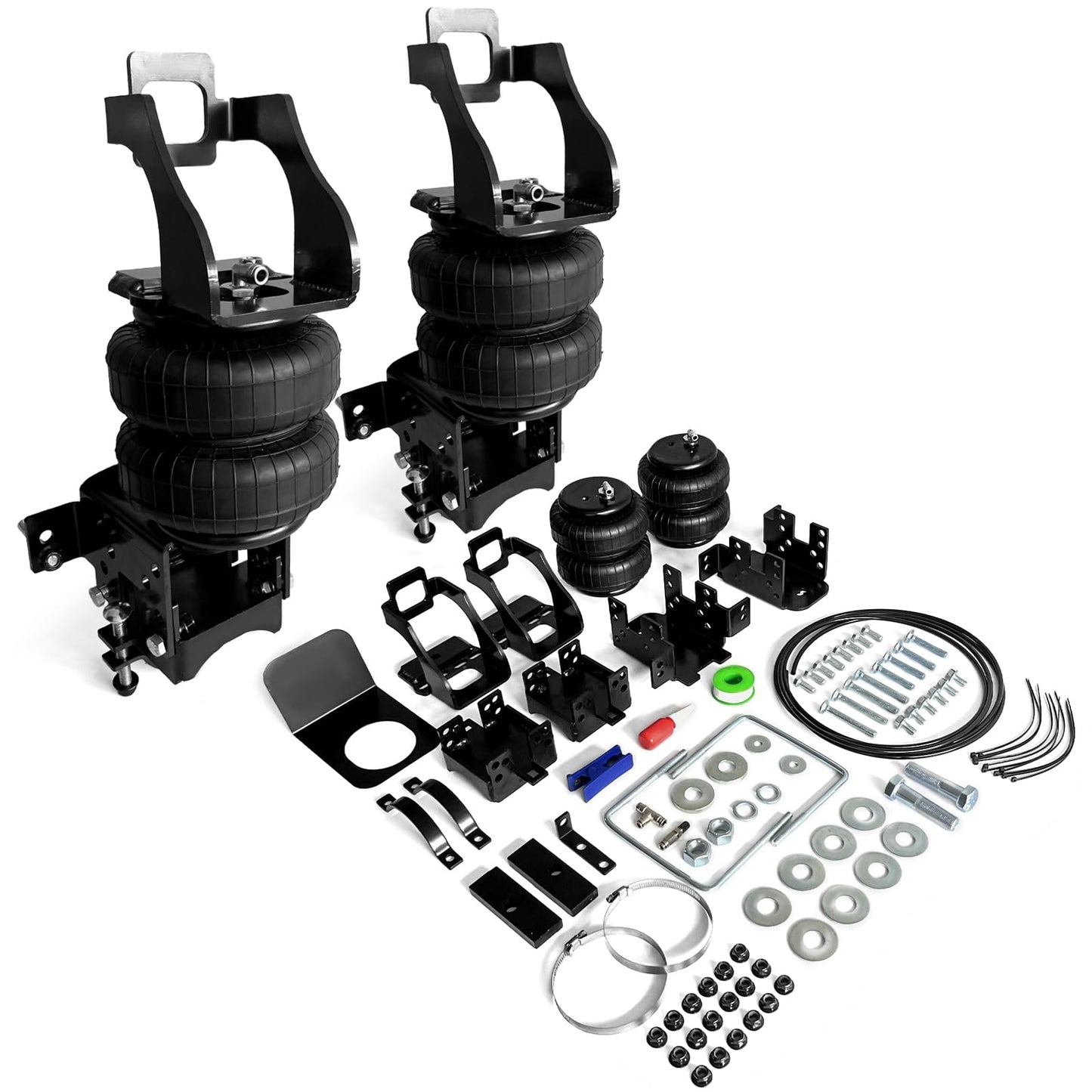 FLOVENTIS 2PCS Air Spring Bags Suspension Kit for 1999-2004 Ford F-250 and F-250 Super Duty Pickups 3/4 ton with 8 Lugs Trucks Rear Helper Bag Spring Towing 5000 lbs (7X1244)