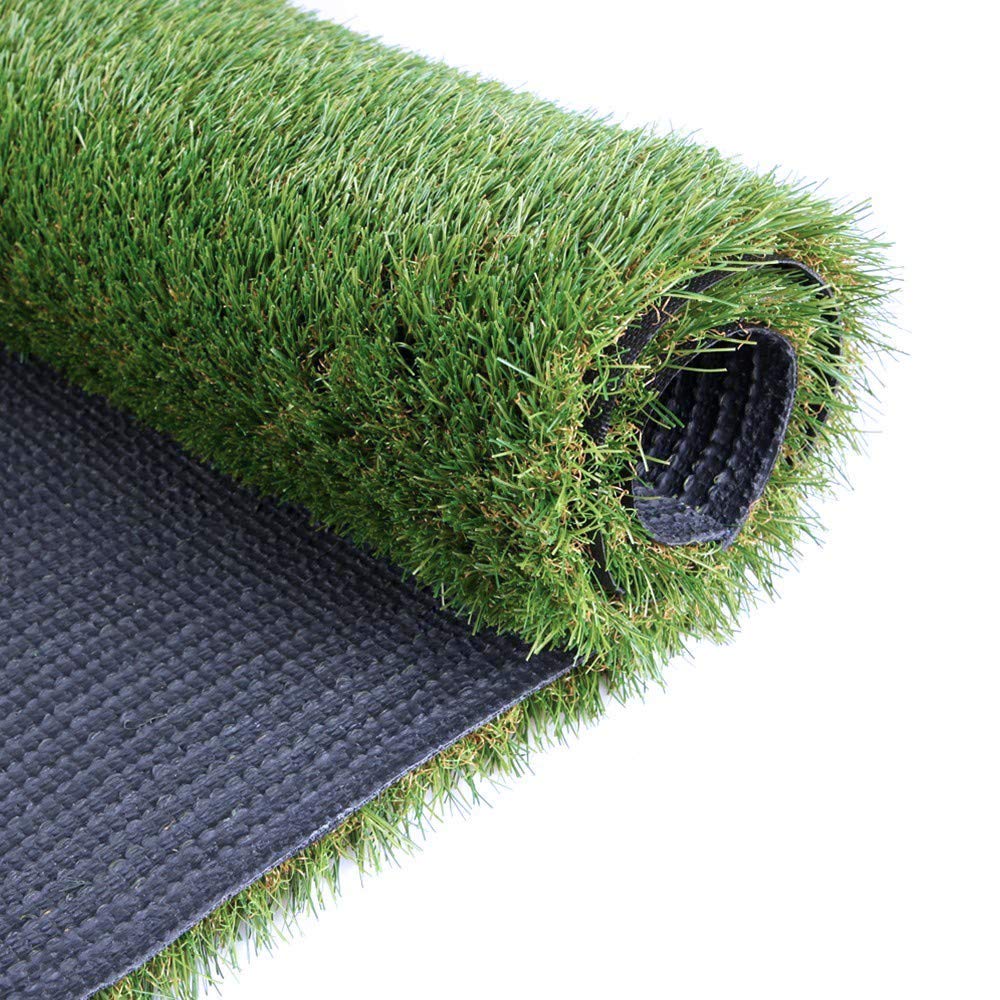 Petgrow Synthetic Artificial Grass Turf Lawn 15 x 30ft, 1.38" Outdoor/Indoor Fake Grass Rug Astroturf for Dogs,Faux Grass Rug with Drainage Holes/Custom Size Provided
