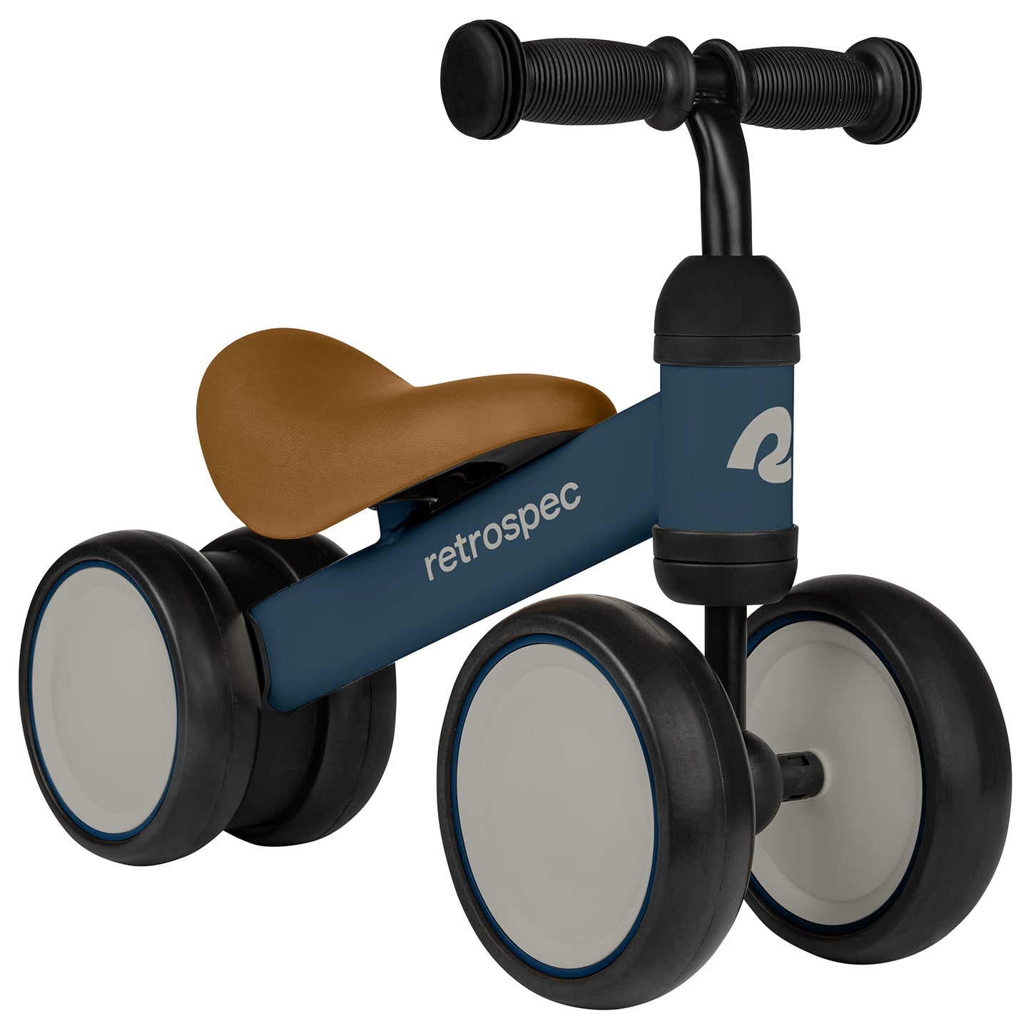 Retrospec Cricket Baby Balance Bike, 4-Wheel Ride-On Toy for Ages 12-24 Months – First Bike & Toddler Bike for 1 Year Old Boys & Girls, First Birthday Gift