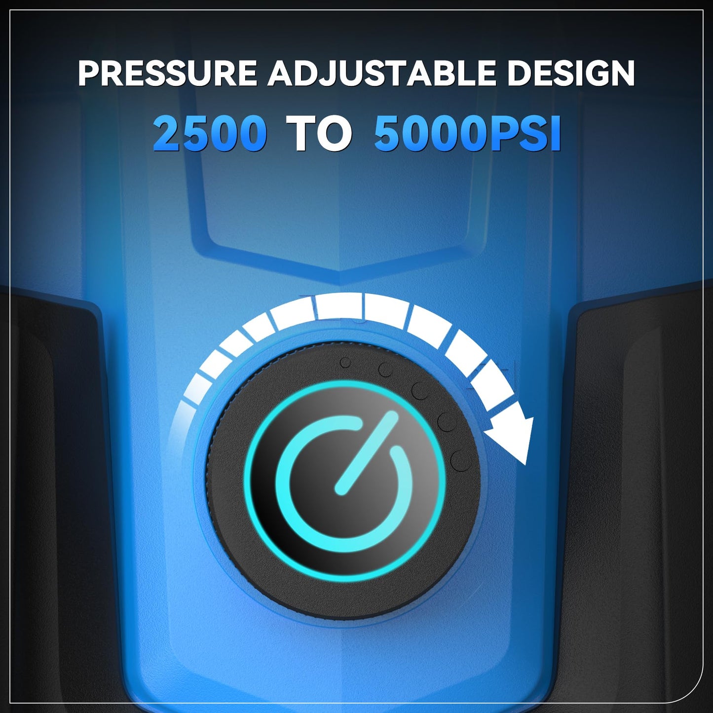 Electric Pressure Washer, 5000 PSI 4.0 GPM Heavy Duty Power Washer, with 4 Nozzles,Foam Cannon,33FT Hose Reel and 500ml Soap Bottle for Home/Cars(Blue)