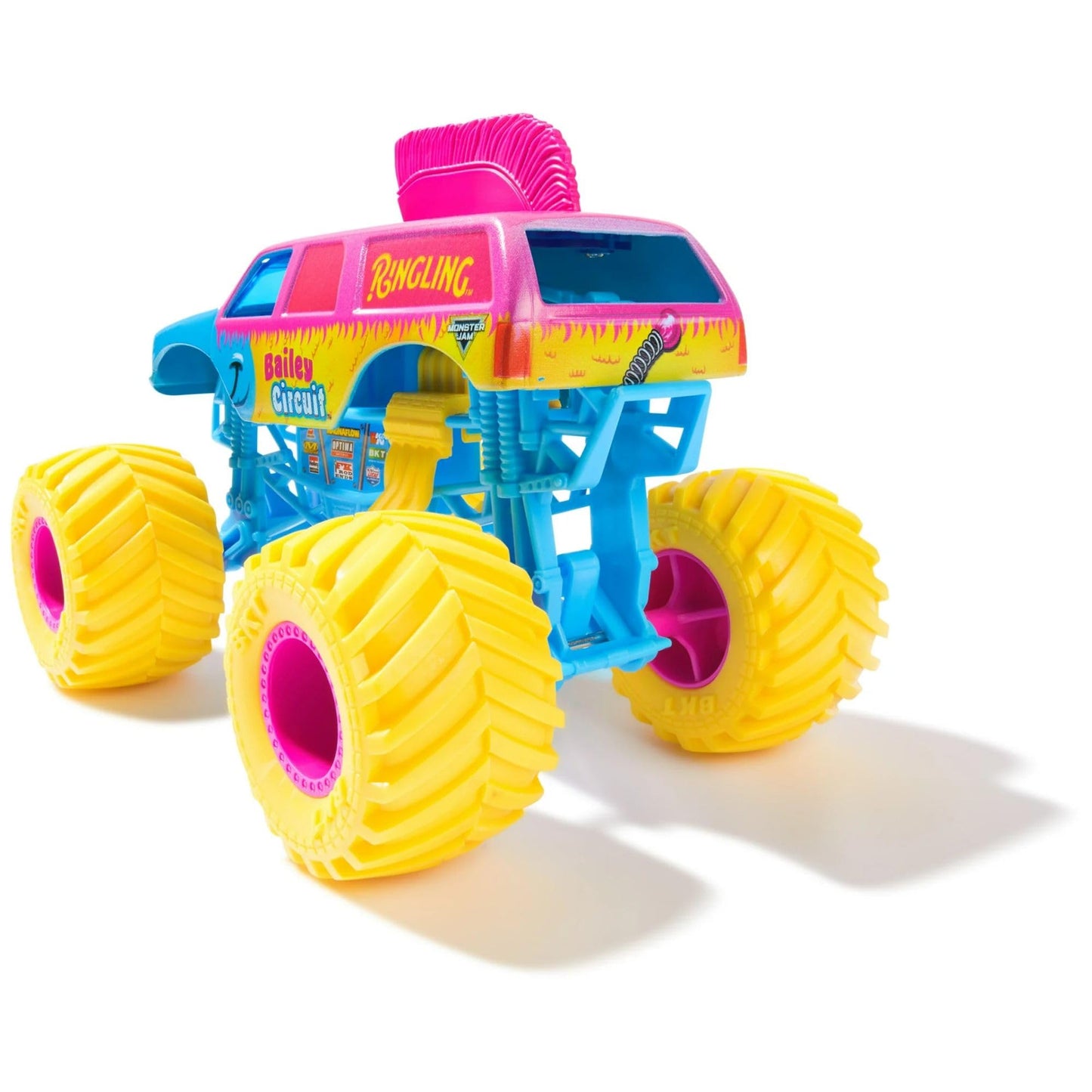 Monster Jam, Official Ringling Bailey Circuit Monster Truck, Collector Die-Cast Vehicle, 1:24 Scale, Kids’ Toys for Boys and Girls Aged 3 and up
