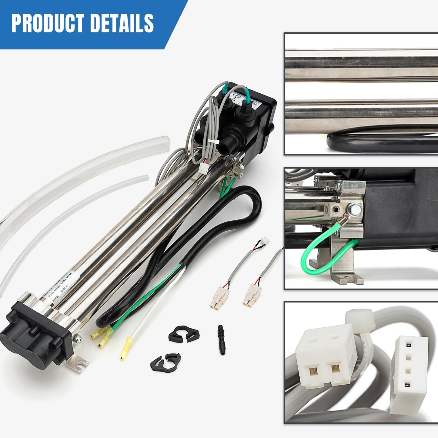 VODCACA 73791 Hot Tub Heater Replace for 1995+ Hot Spring Spa Heater Watkins Tiger River Limelight Hot Tubs Laing tri-Bend Heater, 1.0/4.0KW 120/240 Volt, Replace C3160-2S, C3160-2, C3564-2, 73039