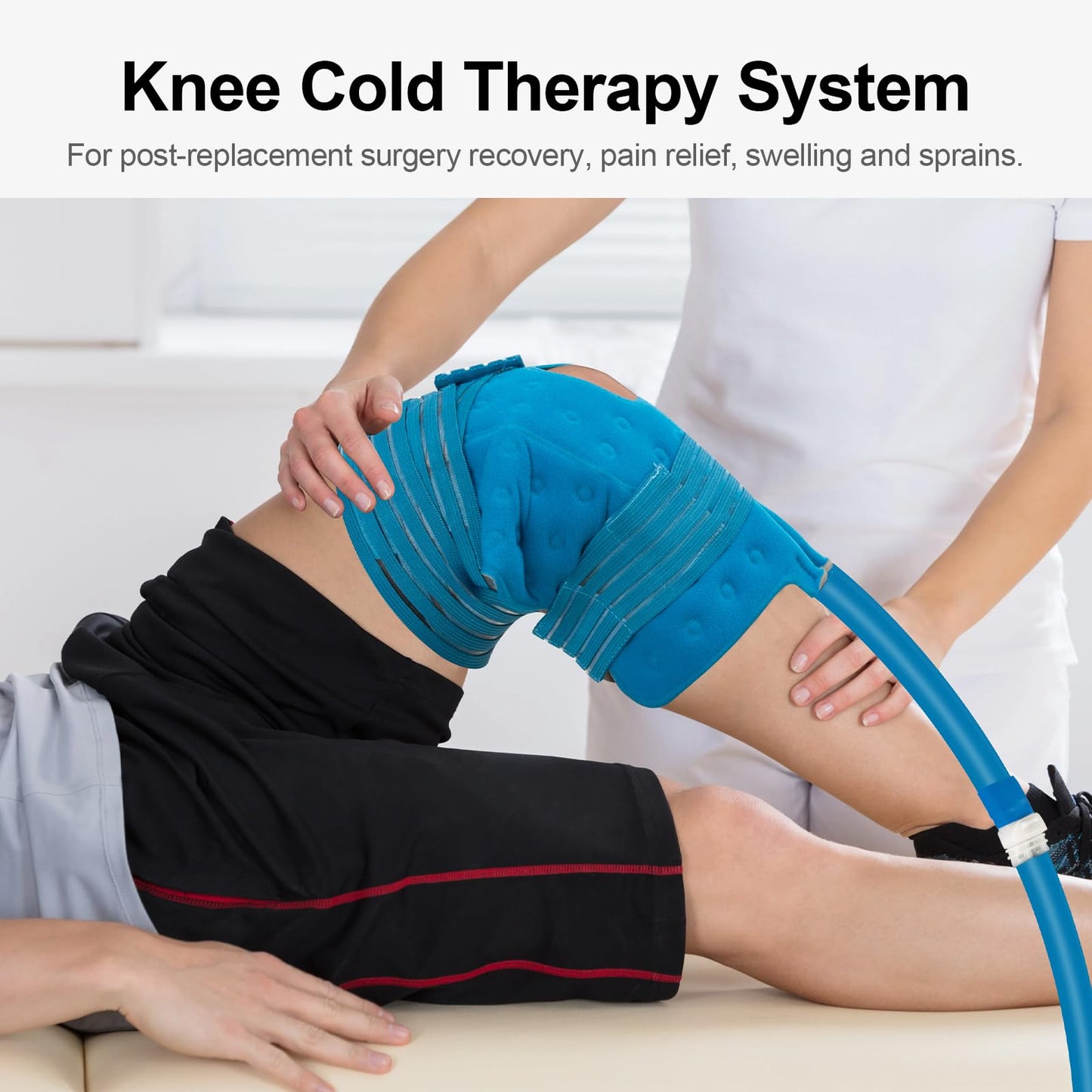 Ice Machine for Knee After Surgery, 13 Quarts Time Circulate Cold Therapy Machine for Post-Surgery Pain Relief, Swelling Sprain Home Cryotherapy System