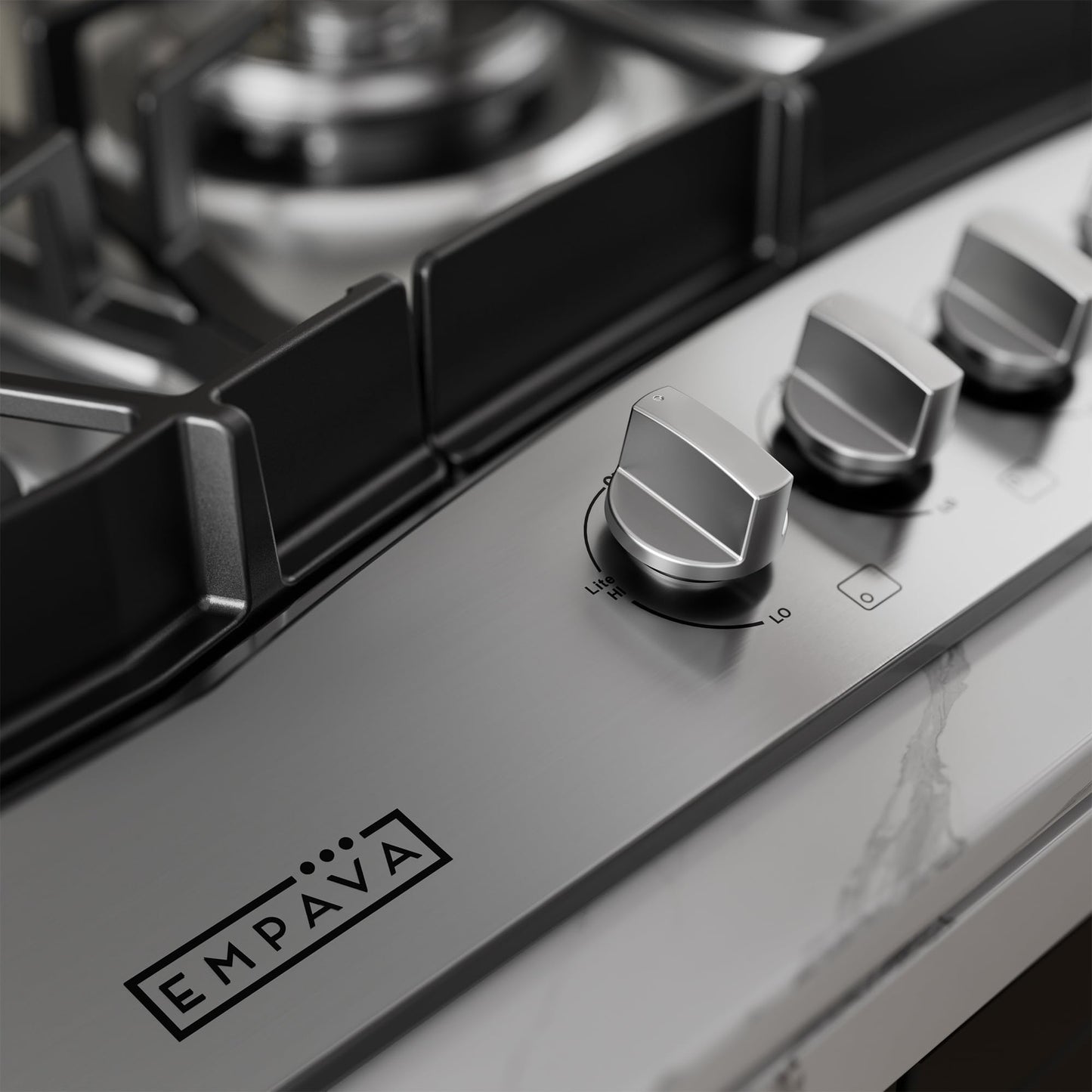 Empava 30 in. Gas Stove Cooktop with 5 3rd Gen Italy Sabaf Sealed Burners in Stainless Steel, 30 Inch, Silver