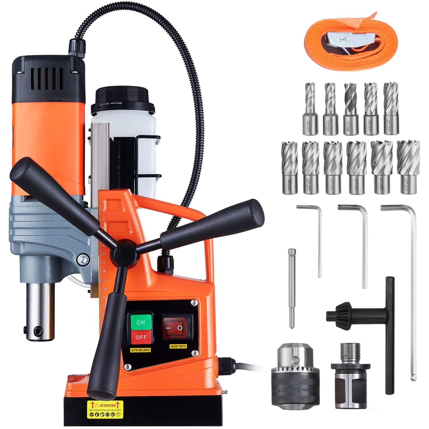 VEVOR Mag Drill Press, 1300W 1.57" Boring Diameter, 2922lbf Power Portable Magnetic Drill & Tap Magic 30004P ProTap Cutting Fluid, 4 oz. Size