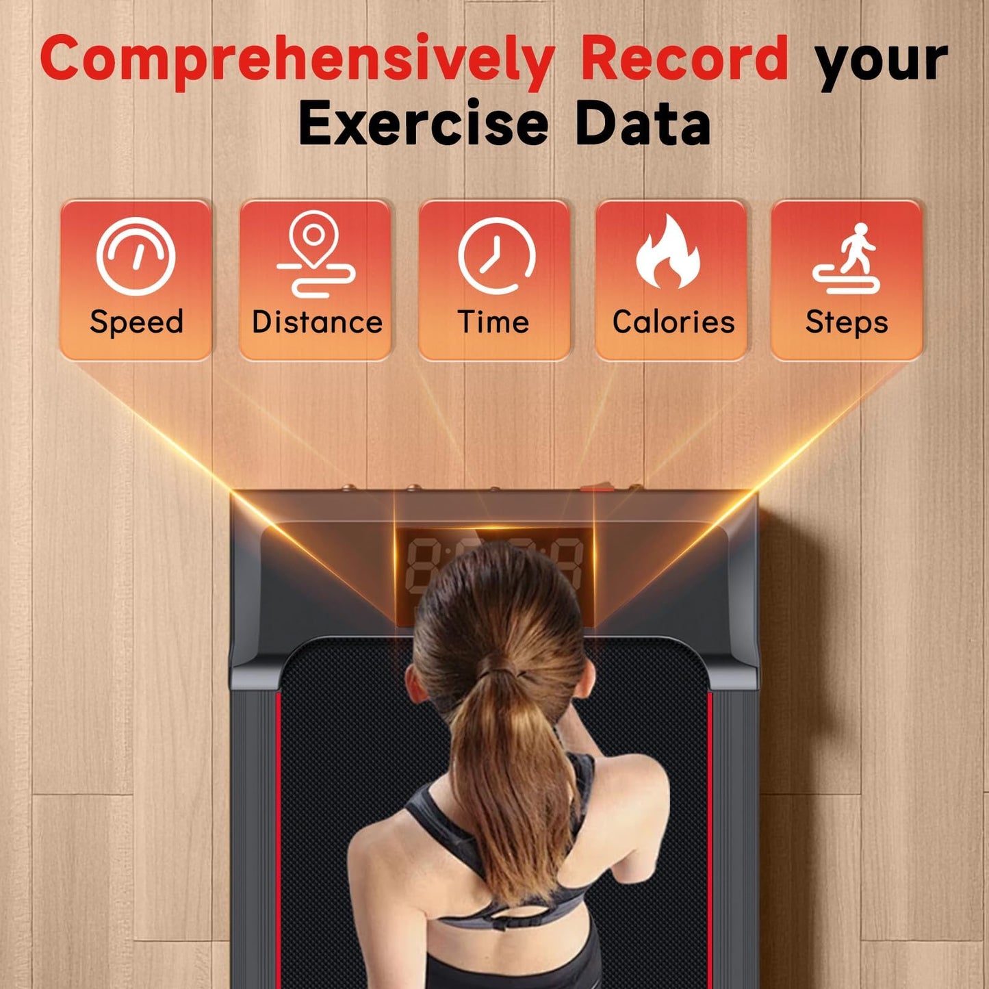 Joxir Walking Pad Treadmill with Incline, 7.5MPH Under Desk Treadmill for Home Office, 360 Lbs Capacity Portable Treadmills with Remote Control, Led Display