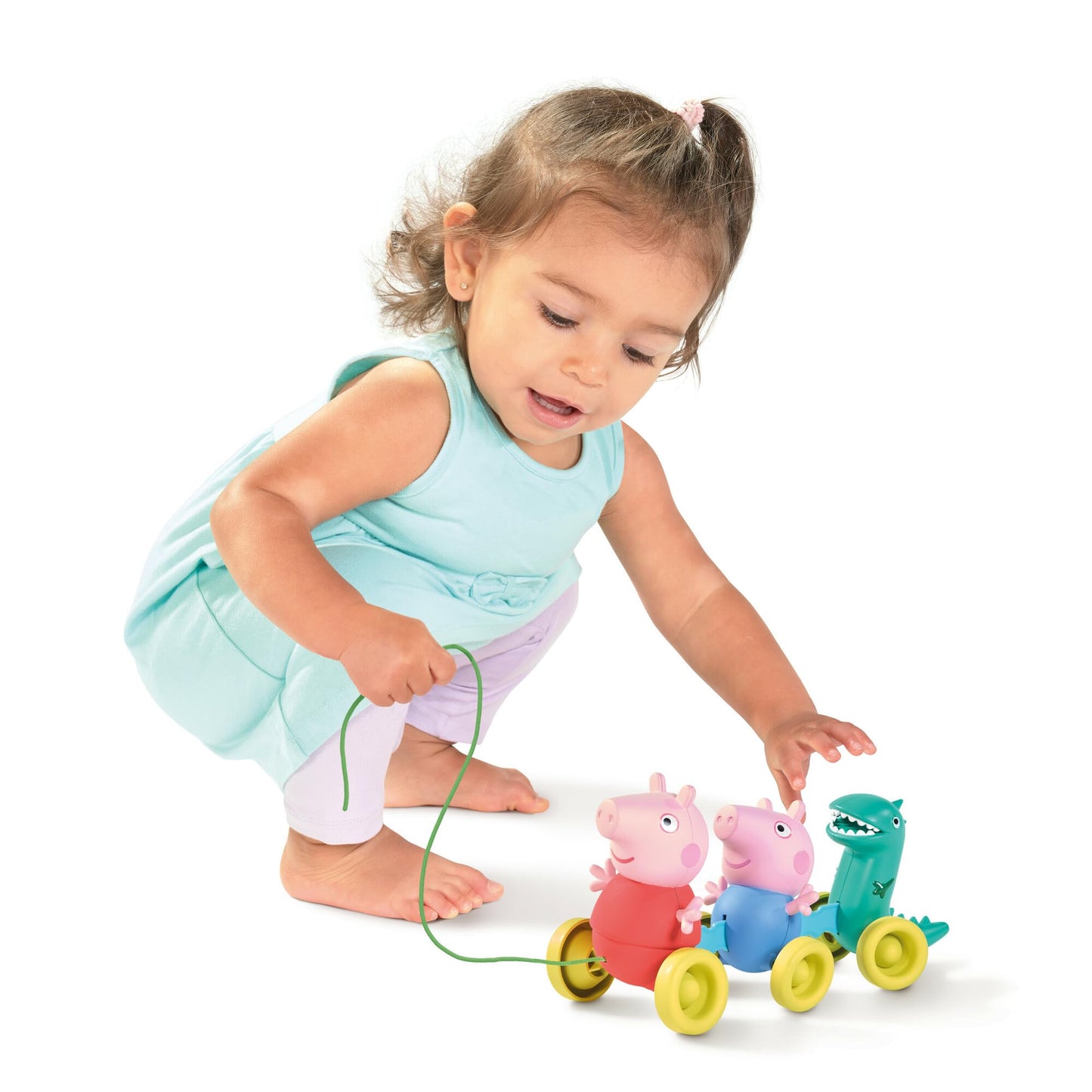 Toomies Grow with Peppa Pig - Pull Along Peppa - Peppa Pig Musical Walking & Crawling Baby Toy with Wheels - Baby Musical Toys with Wibble Wobble Action - 18 Months & Up (E73527)