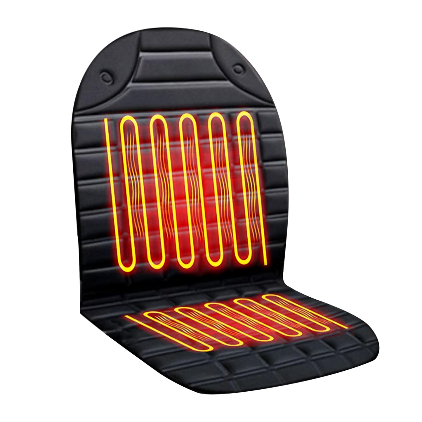 FOTN Heated Seat Covers, Fast Heating Heated Seat Warmer High-Low Heating Settings, UL Listed,Black,Upgrade., LT0614