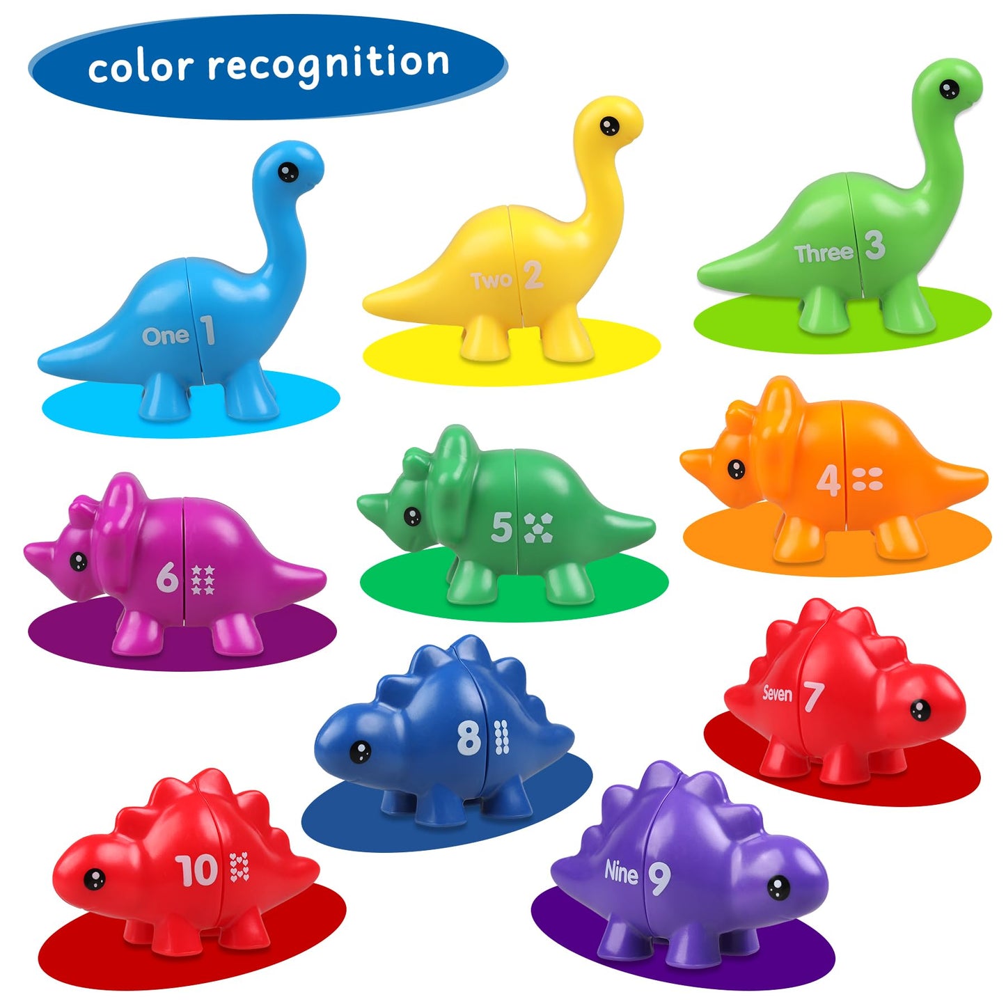 Toddler Dinosaur Montessori Toys for 1 2 3 4 Year Old Boy Girl Birthday Gift - Kids Preschool Learning Activities Educational Travel Outdoor Sensory Toys for Toddlers 1-3 - Baby Toys 12-18 Months