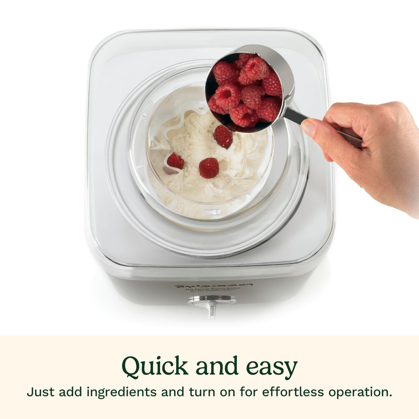 Cuisinart Ice Cream Maker Machine, 2-Quart Ice Cream, Sorbet and Frozen Yogurt Machine, Fully Automatic Double-Insulated Freezer Bowl Makes Frozen Desserts in Under 30 Minutes, ICE30BCP1, Silver