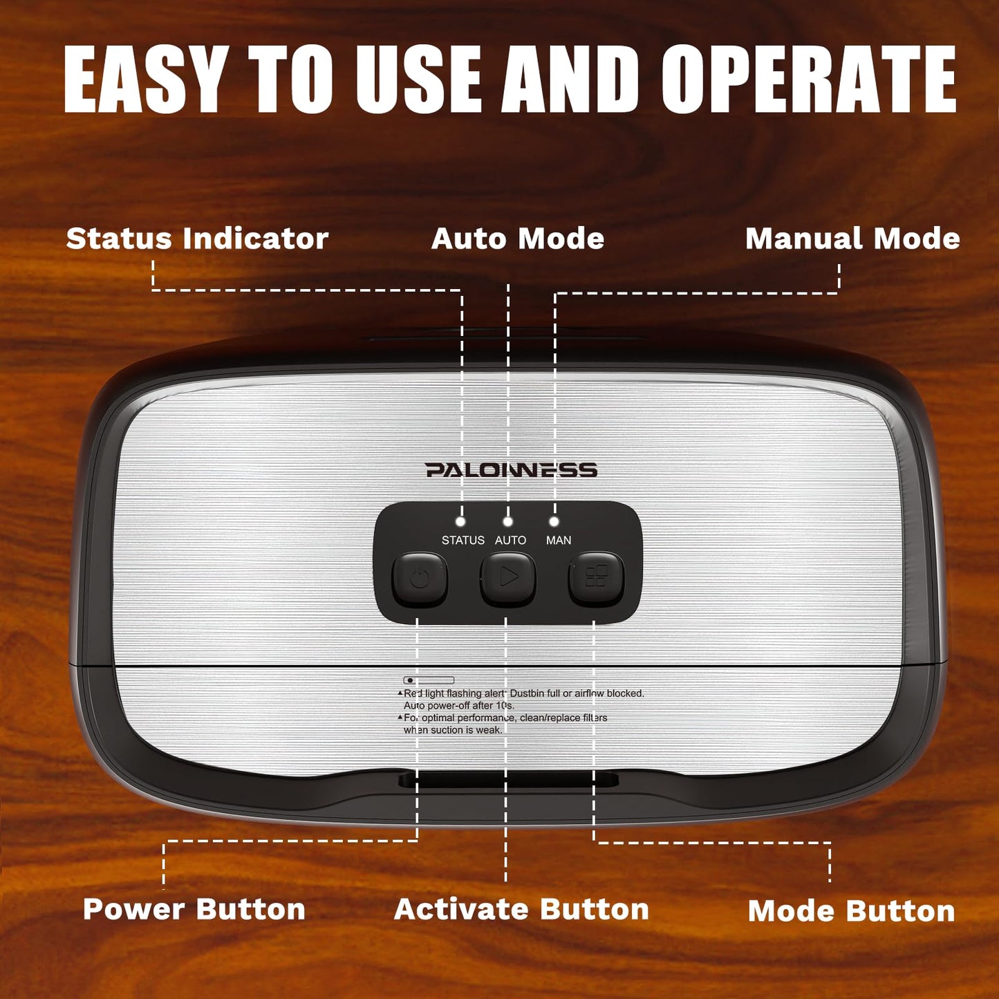 Pro Touchless Vacuum Automatic Dustpan 1400W Ultra Fast & Powerful, 18KPA Vacuum Dustpan TOF Sensor Hands-Free LED Alerts, 6L Electric Dustpan for Home/Kitchen/Office/Sweeping Salon/Pet Shop(No Broom)