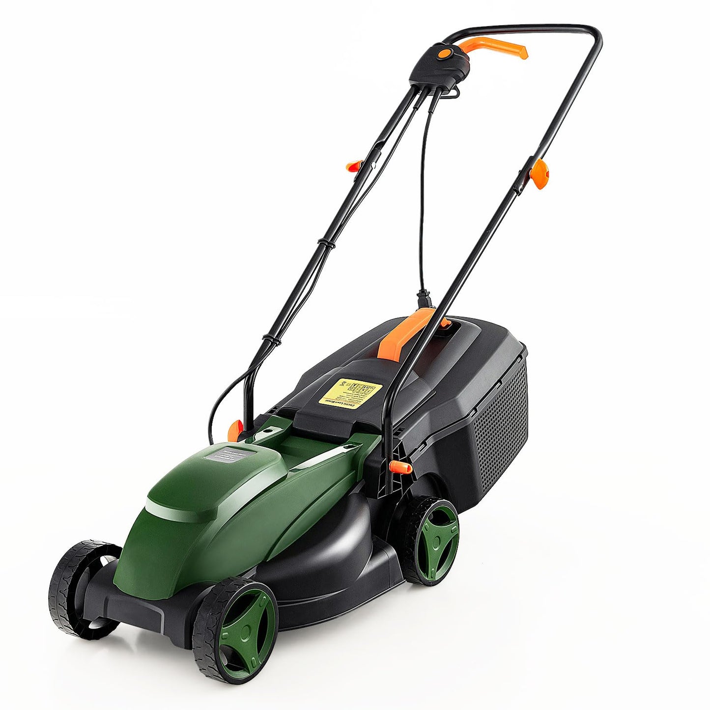 Goplus Lawn Mower, Electric Lawn Mowers with Grass Collection Box, 10 AMP Motor, 13" Cutting Deck, 3 Adjustable Cutting Positions, Walk-Behind Small Corded Lawnmower for Garden Farm Yard
