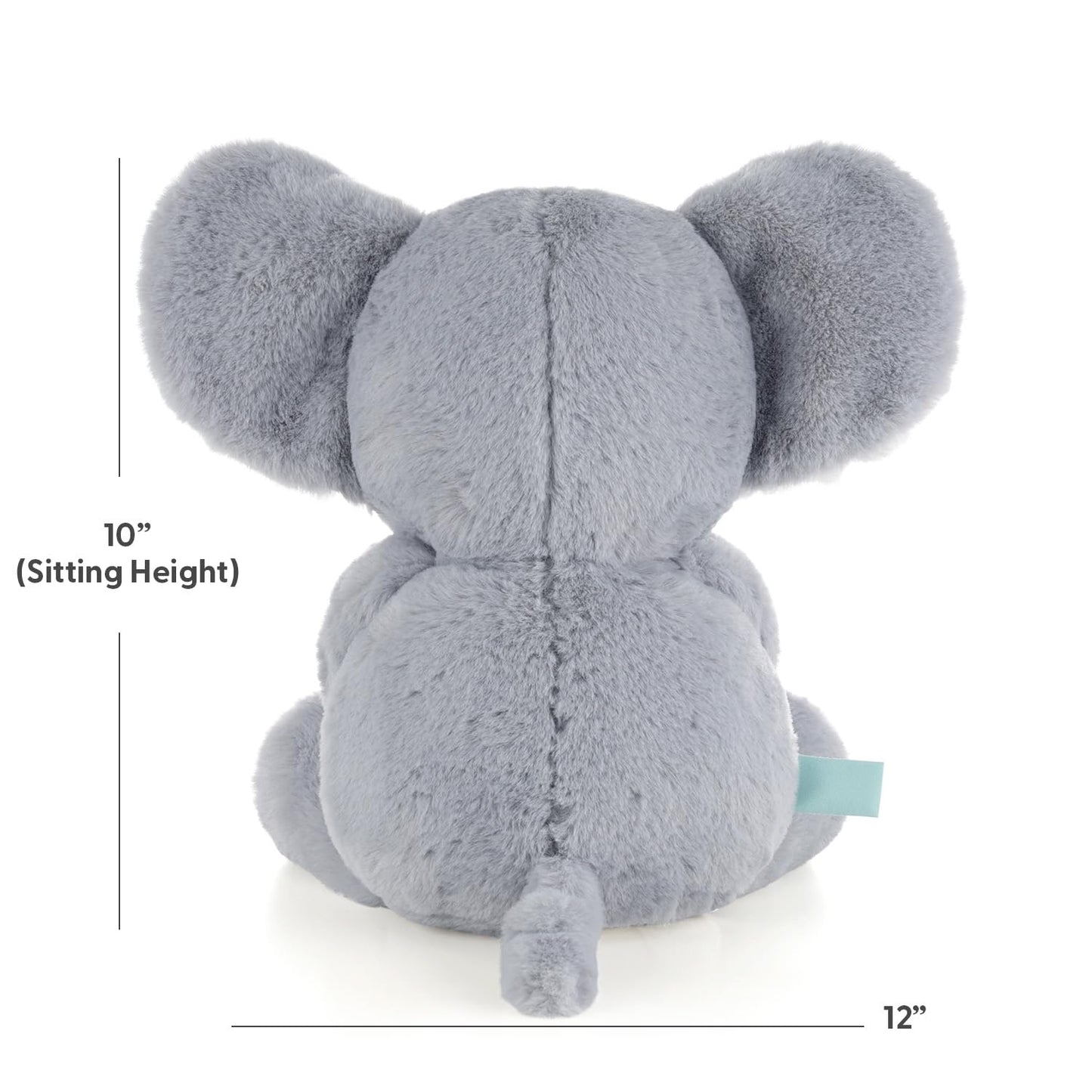 The Peanutshell Plush Elephant Stuffed Animal - 10 inch - Baby Safe - Machine Washable - Soft Elephant Baby Toys, Newborn Infant Toddler, Plushies for Boys Girls, Stuffies, Jungle Safari Nursery