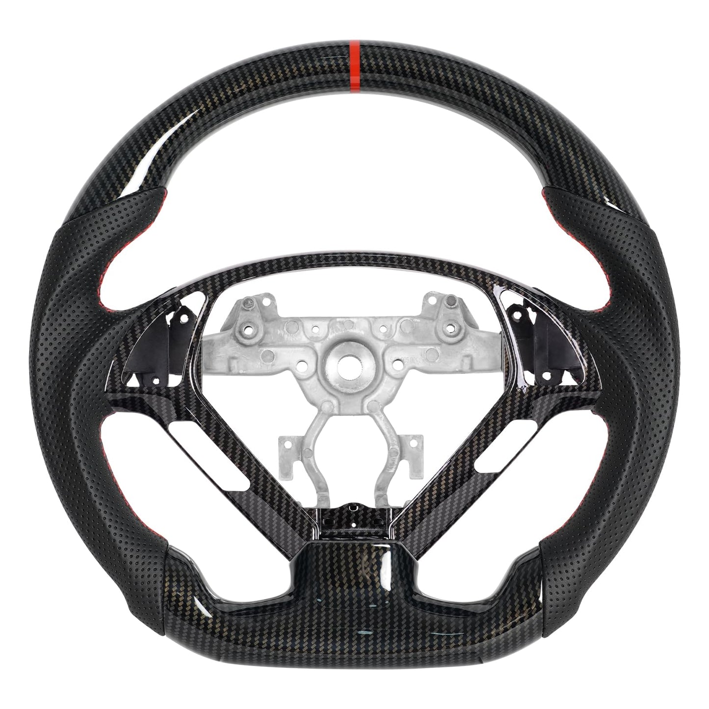 JIANGGAI Hydro Dip Carbon Fiber Steering Wheel With Replacement Trim Fit for Infiniti G25 G35 G37 2007-2013 EX35 EX37 2008-2013