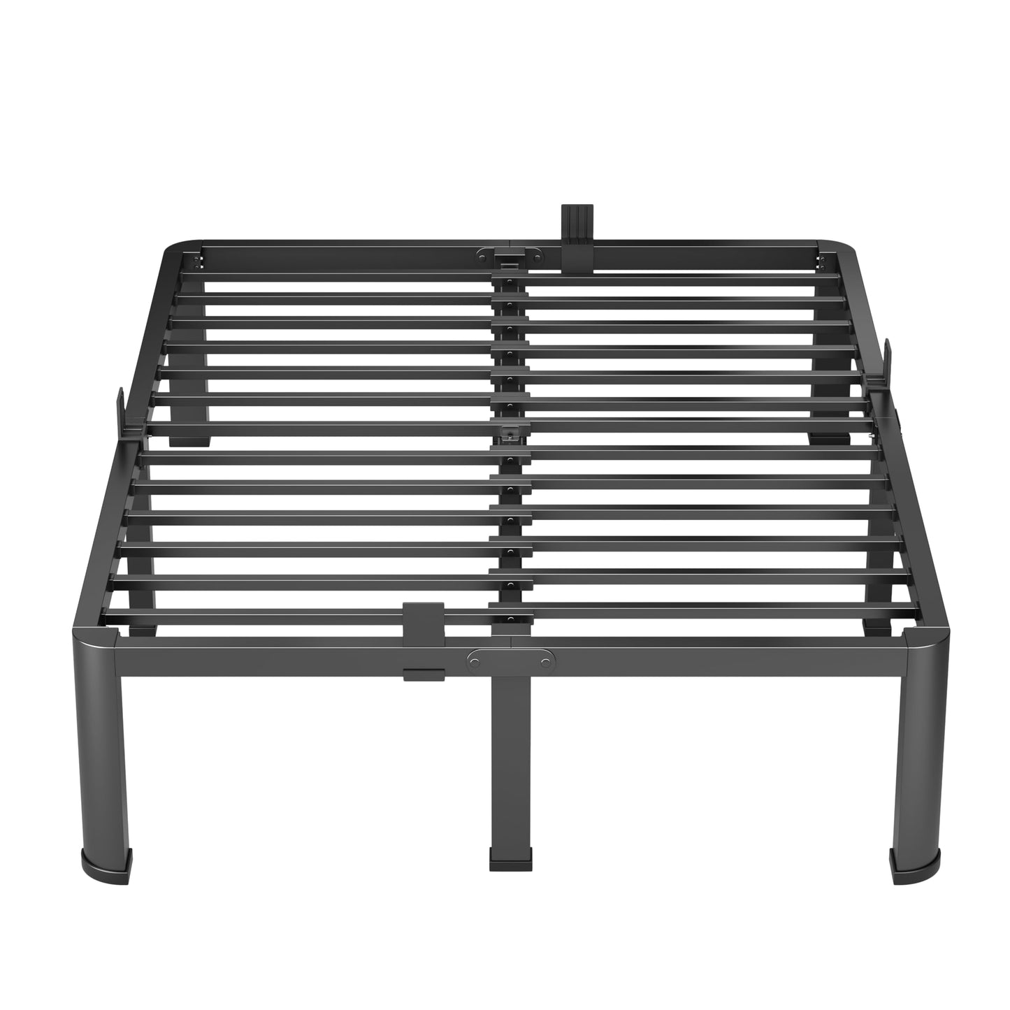 VIPSHOW 14 Inch King Heavy Duty 3500 lbs Bed Frame with Round-Corner Legs & Anti-Squeak Design – Quick Assembly Metal Platform, No Box Spring Needed