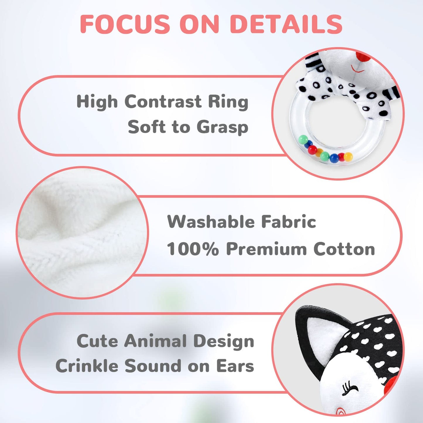 XIXILAND Car Seat Toys Baby Toys 0-3 Months Infant Toys Spiral Stroller Toys & Baby Rattles 0-6 Months Infant Toys 0-3 Months Newborn Toys, Baby Toys Gift for 0 3 6 9 12 Months Girls Boys