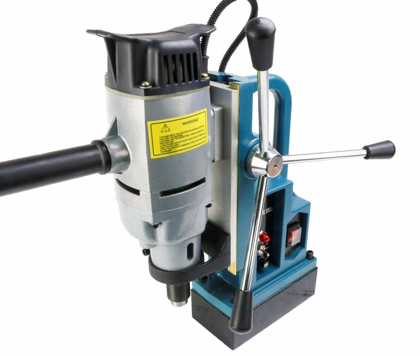 Steel Dragon Tools MD25 1350W Magnetic Drill Press with 1in. Boring Diameter 7in. Boring Depth & 3372 lb Magnetic Force