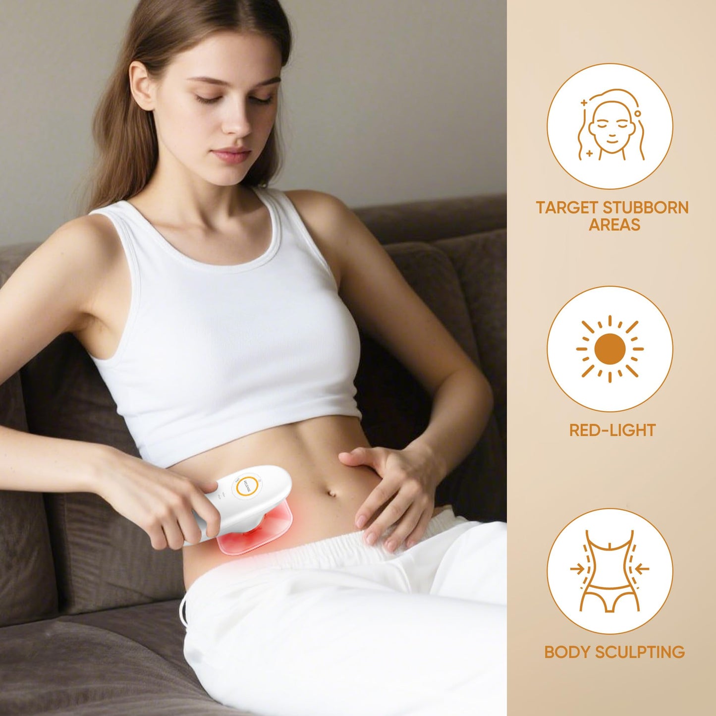 recgovt 3 in 1 Body Sculpting Massager, Skin Tightening Device for Body, Portable Cellulite Machine for Home Use, Suitable for Thighs, Abdomen, Waist,Effectively Tightens The Skin