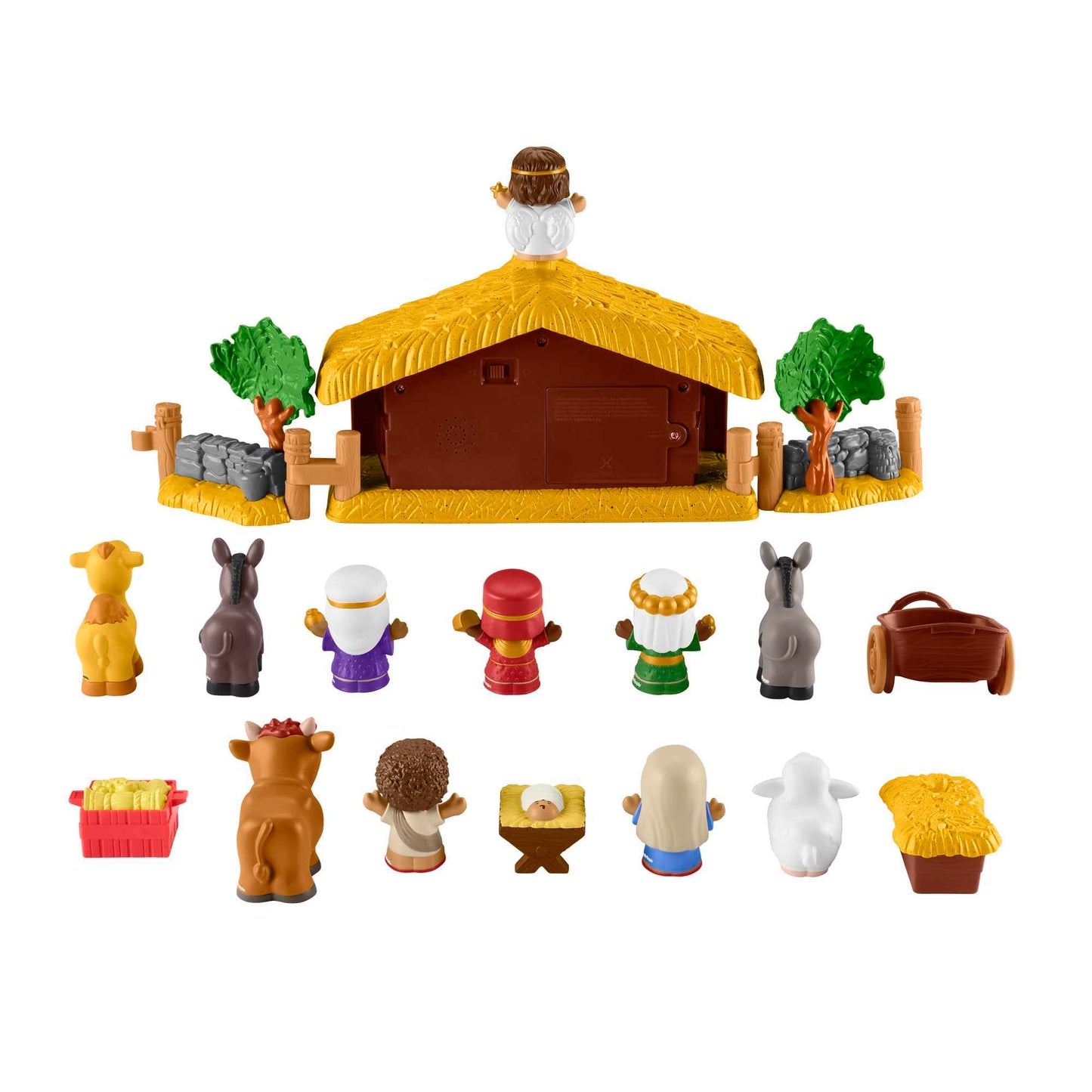 Fisher-Price Little People Toddler Toy Nativity Set with Music Lights & 18 Pieces for Christmas Pretend Play Kids Ages 1+ Years