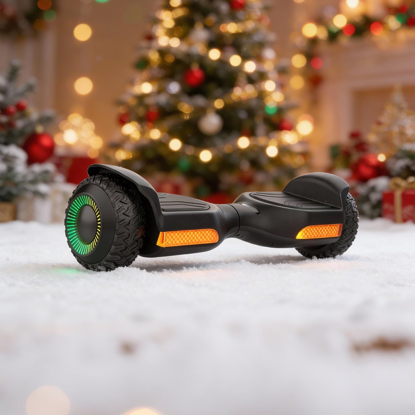 Gyroor Balancing Scooter New G13 All Terrain Balancing Scooter with LED Lights, Self Balancing Off Road with Bluetooth for Kids ages 6-12 and Adults-Black
