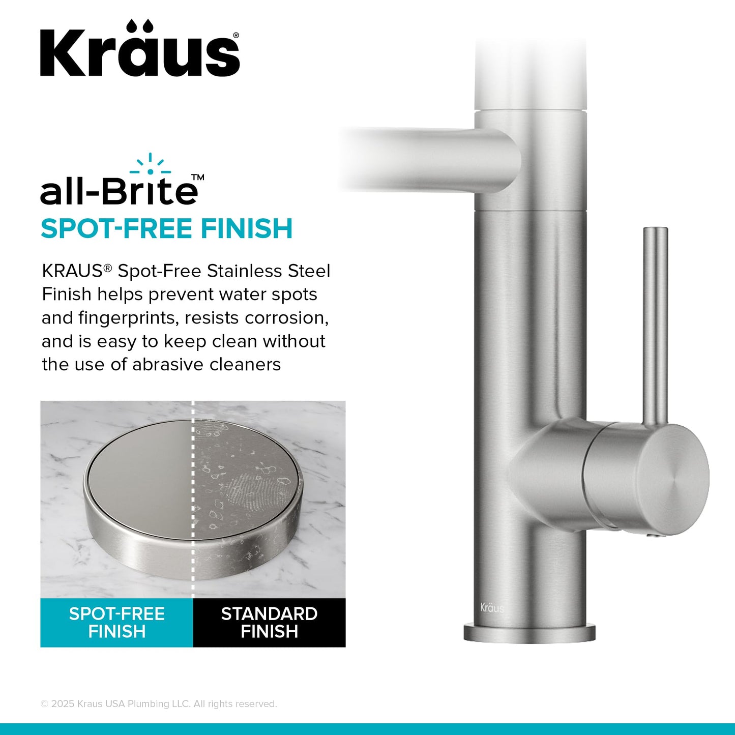 KRAUS Artec Pro Commercial Style 2-Function Single Handle Pull Down Kitchen Faucet with Pot Filler in Spot-Free Stainless Steel, KPF-1605SFS