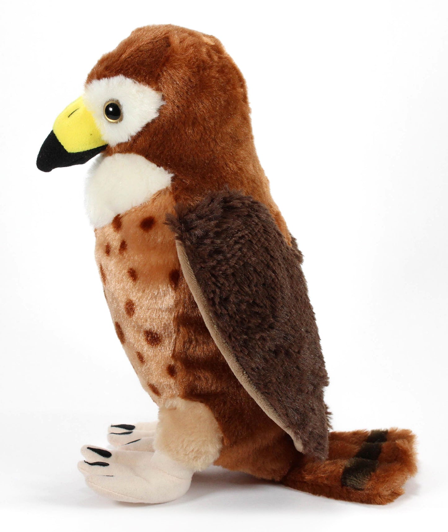 The Petting Zoo Red Tailed Hawk Stuffed Animal Plushie, Gifts for Kids, Wild Onez Zoo Animals, Hawk Plush Toy 12 inches