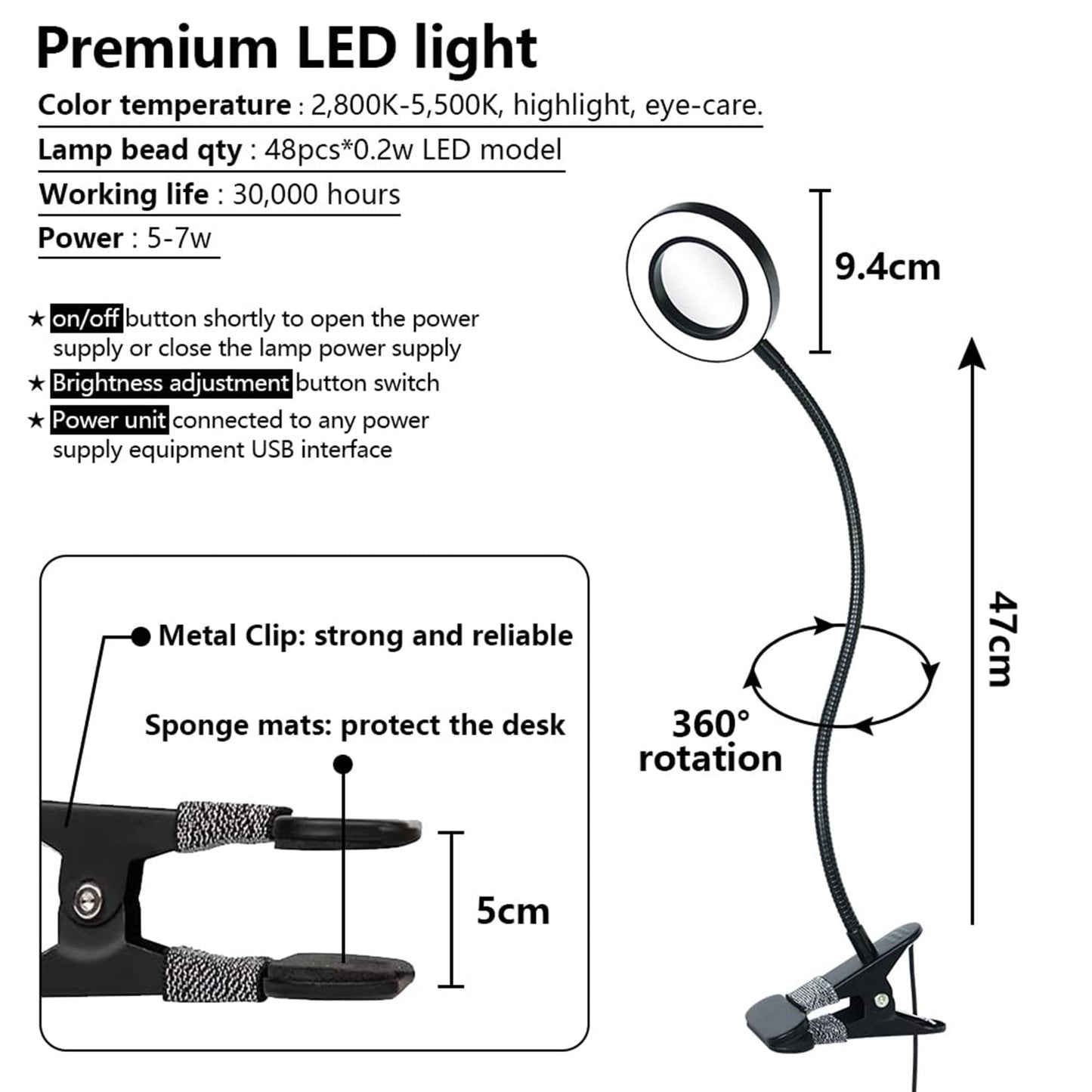 LEIBOU Professional 35''L Portable & Foldable Manicure Table Nail Technician Desk Workstation Salon Spa with Magnifier USB LED Lamp,Fan dust Collector,Sponge,Carrying Bag (Black Flower)