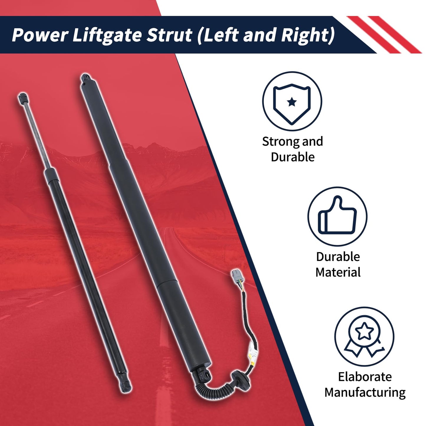 Promrmr 68230340AE 68230342AE Power Liftgate Strut (Left and Right) Fit for Chrysler Pacifica 2017 2018 2019 2020 Electric Tailgate Strut