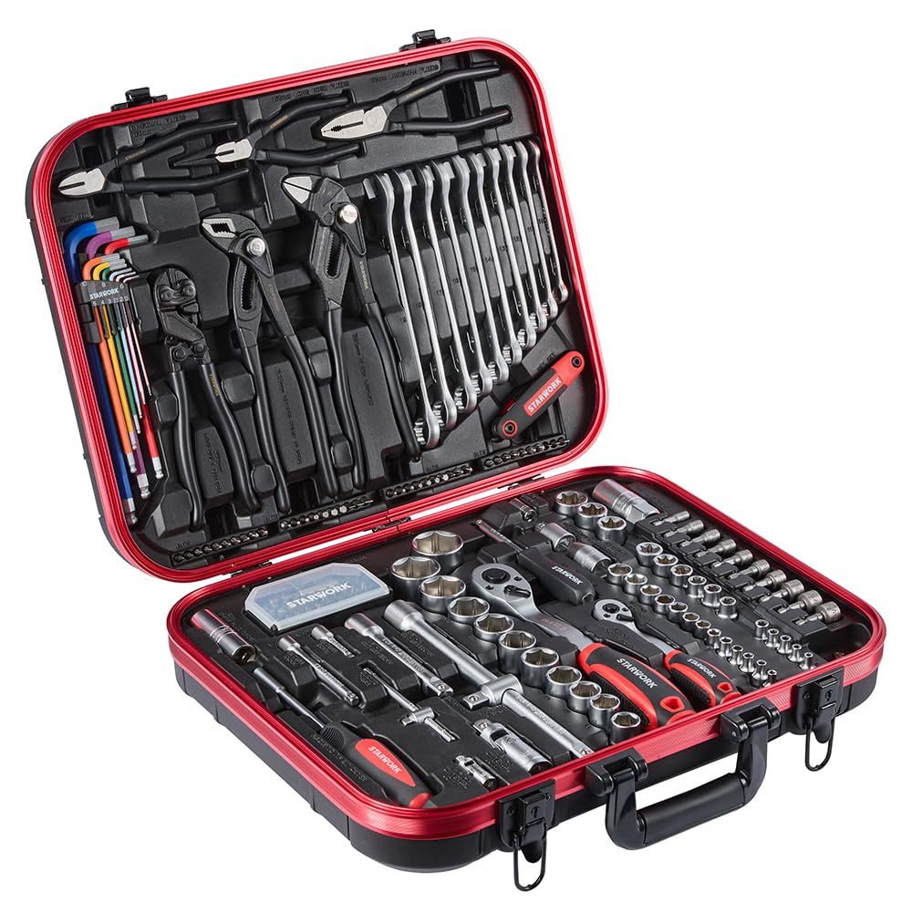 STARWORK TRUE MECHANIC™ 169-Piece Mechanics Tool Set, Professional, Metric