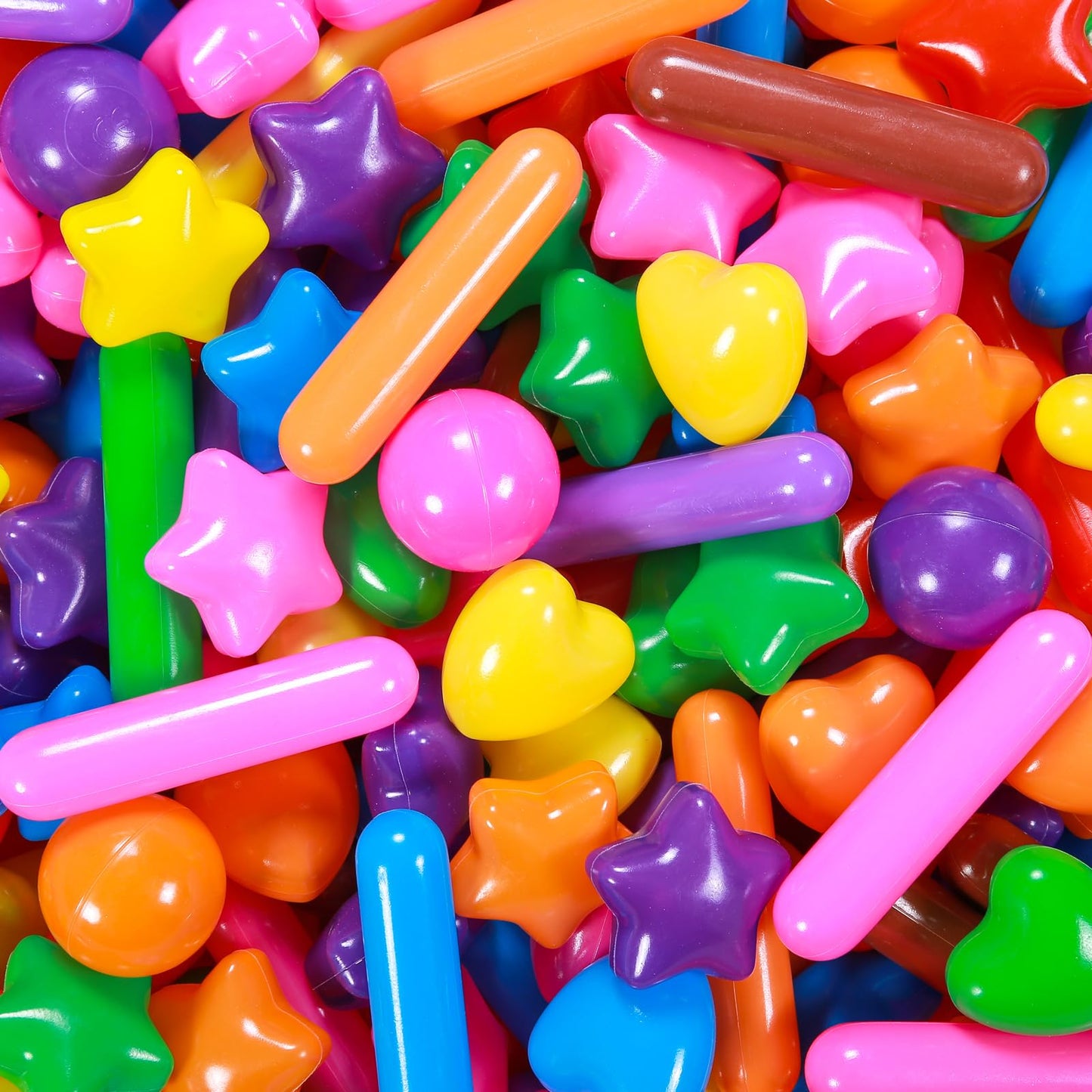 STARBOLO Ball Pit Balls for Kids -Pack of 500 Colorful Ball Pit Balls Crush Proof Plastic Toy Balls for Toddlers Ball Pit, Ball Pit Play Tent, Baby Pool Water Toys