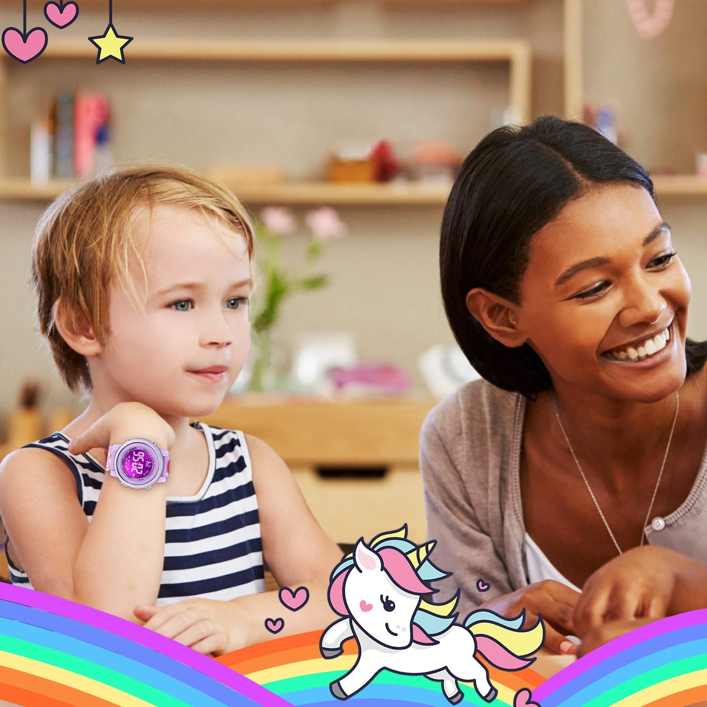 VAPCUFF Toys for Girls Age 3-12, Kids Watches for Girls Fun Toys for 6 7 8 9 10 11 12 Year Old Girls Popular Gifts for 6 7 8 9 10 11 12 Year Old Girls - Unicorn Purple