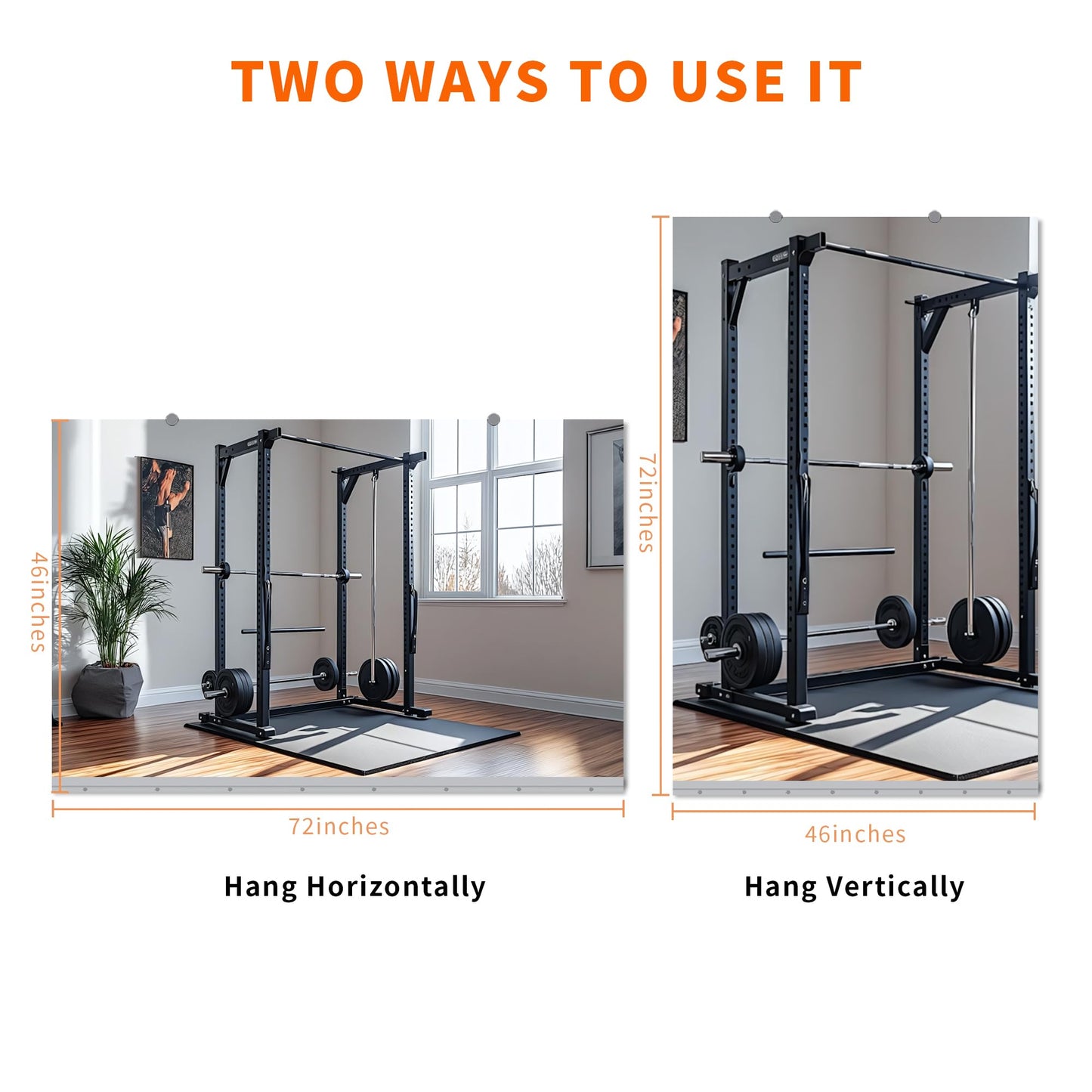 Inbenioso 72''x46'‘ Exercise Mirror for Home Gym Full Length, Garage Gym Wall Mirror, Large Workout Mirrors Frameless Tempered Glass for Gym, Yoga, Bedroom, Dance Studio, Living Room