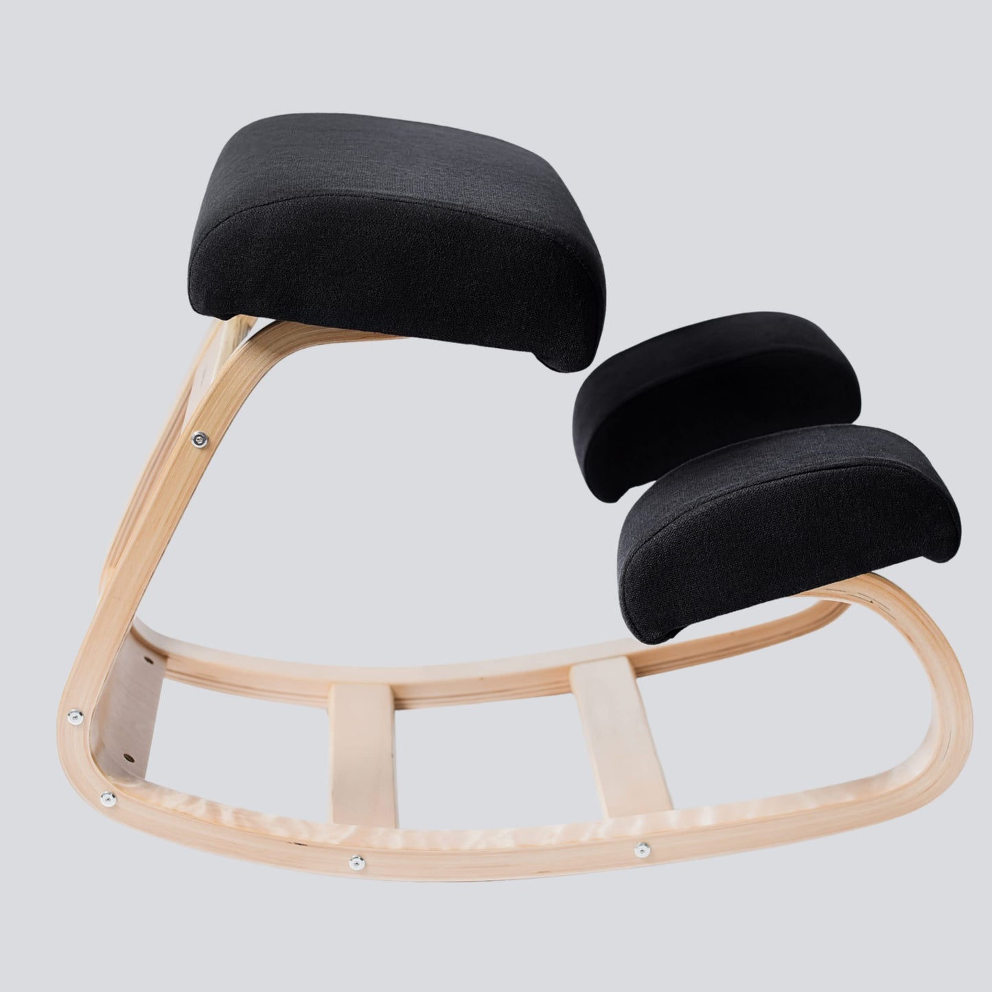Sleekform Folding Wood Table Desk and Ergonomic Kneeling Chair