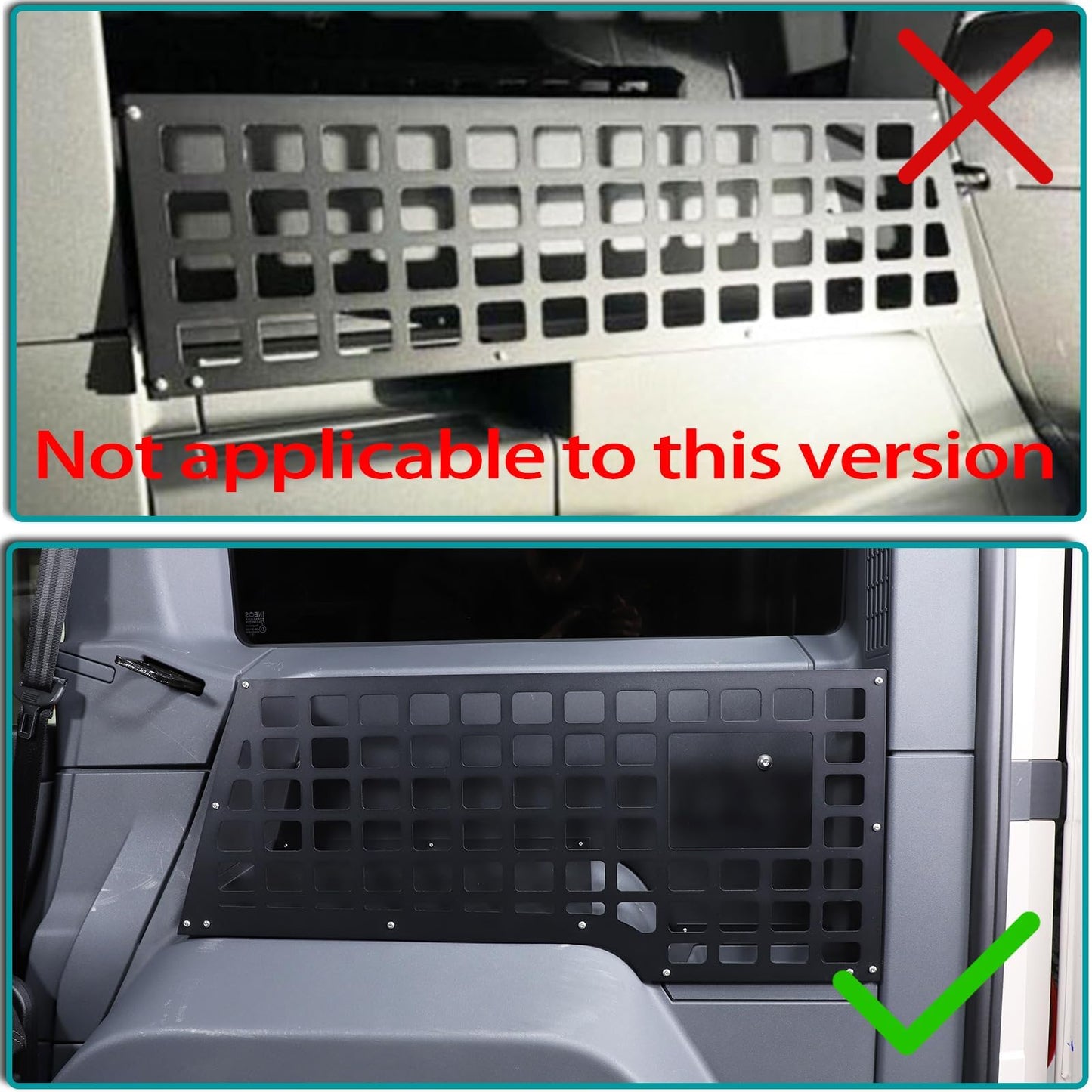 Hudiriy Car Trunk Storage Panel Compatible with Ineos Grenadier 2020-2026 Retrofit of The Storage Bracket on The Side of The Trunk，Trunk Side Fence Storage Tray Bracket Accessories (left)
