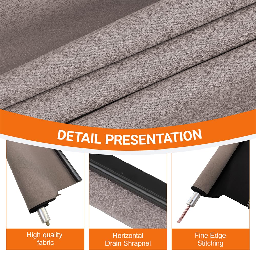 Car Panorama Sunroof Sunshade Curtain Cover Assembly Replace Heat Insulation Sun Visor Roller Blind for Jeep Grand Cherokee 2011-2017 for Chrysler 300C 2012 2013 2014 2015 2016 (Beige)