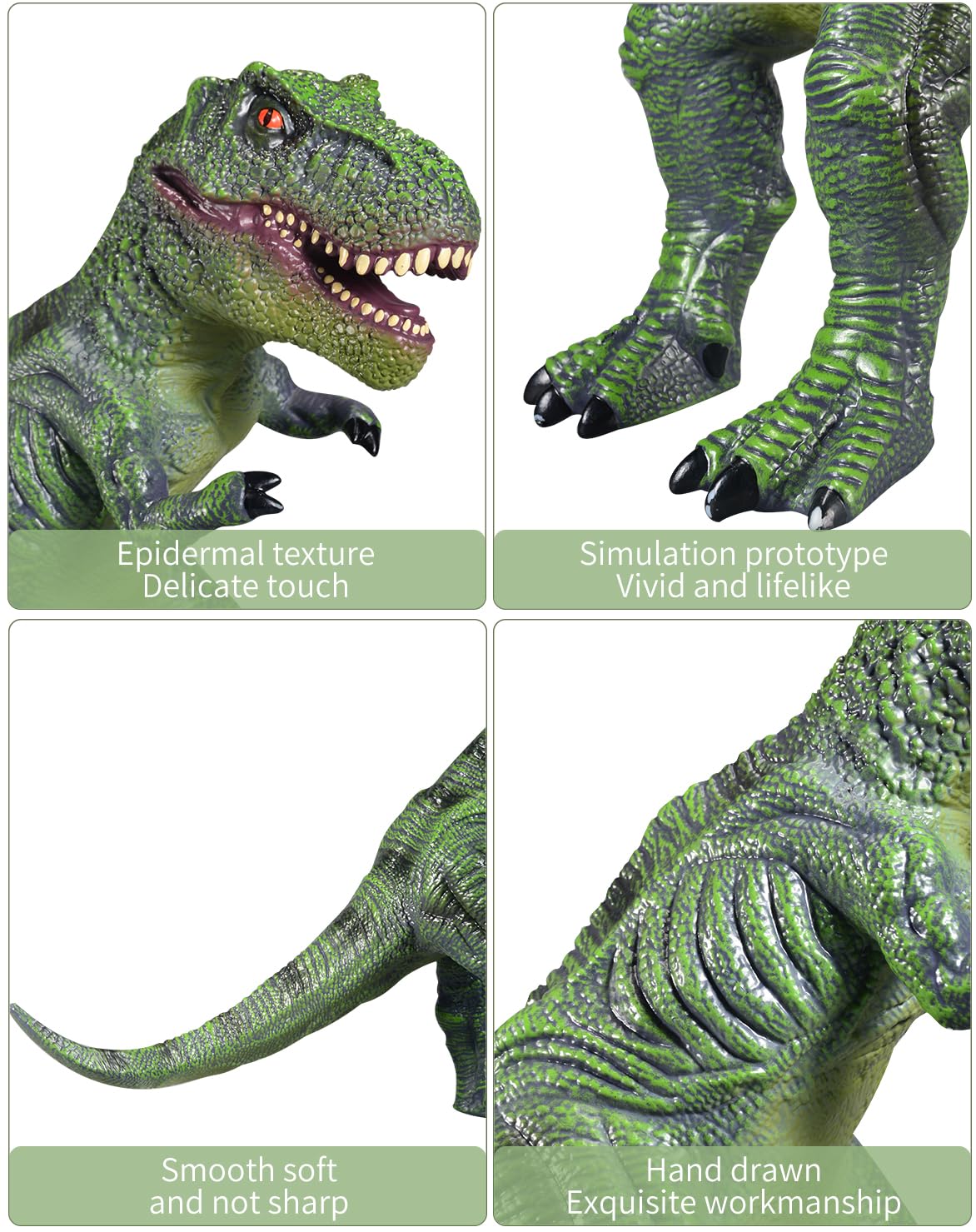 YONGJULE Large Dinosaur Toys- 28" Tyrannosaurus Rex Soft Dinosaur Toys for Kids 3-5, Big Inflatable Dinosaur for Boys Girls, Toddler Dinosaur Party Favors (Tyrannosaurus Rex)
